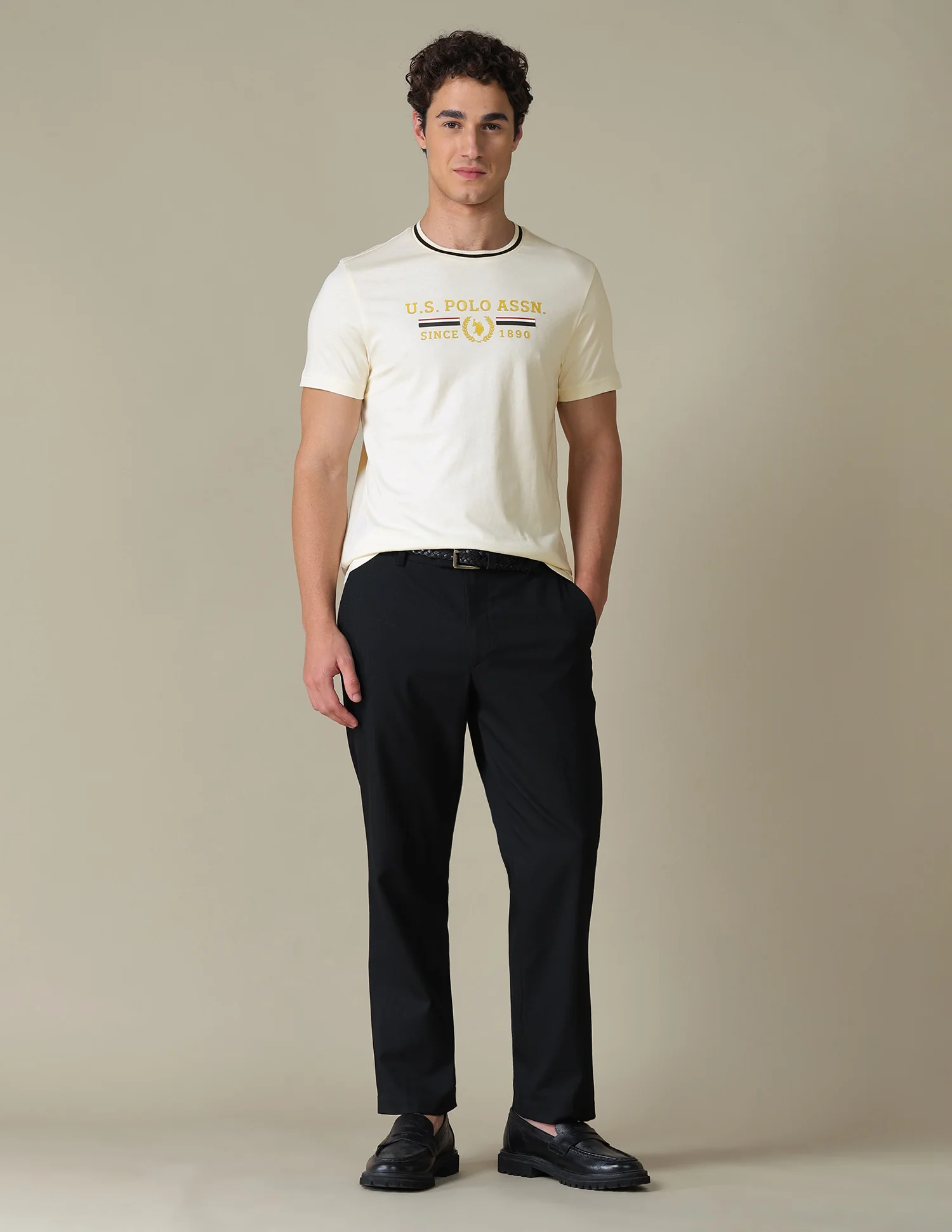 Brand Printed Slim Fit T-Shirt - Image 3