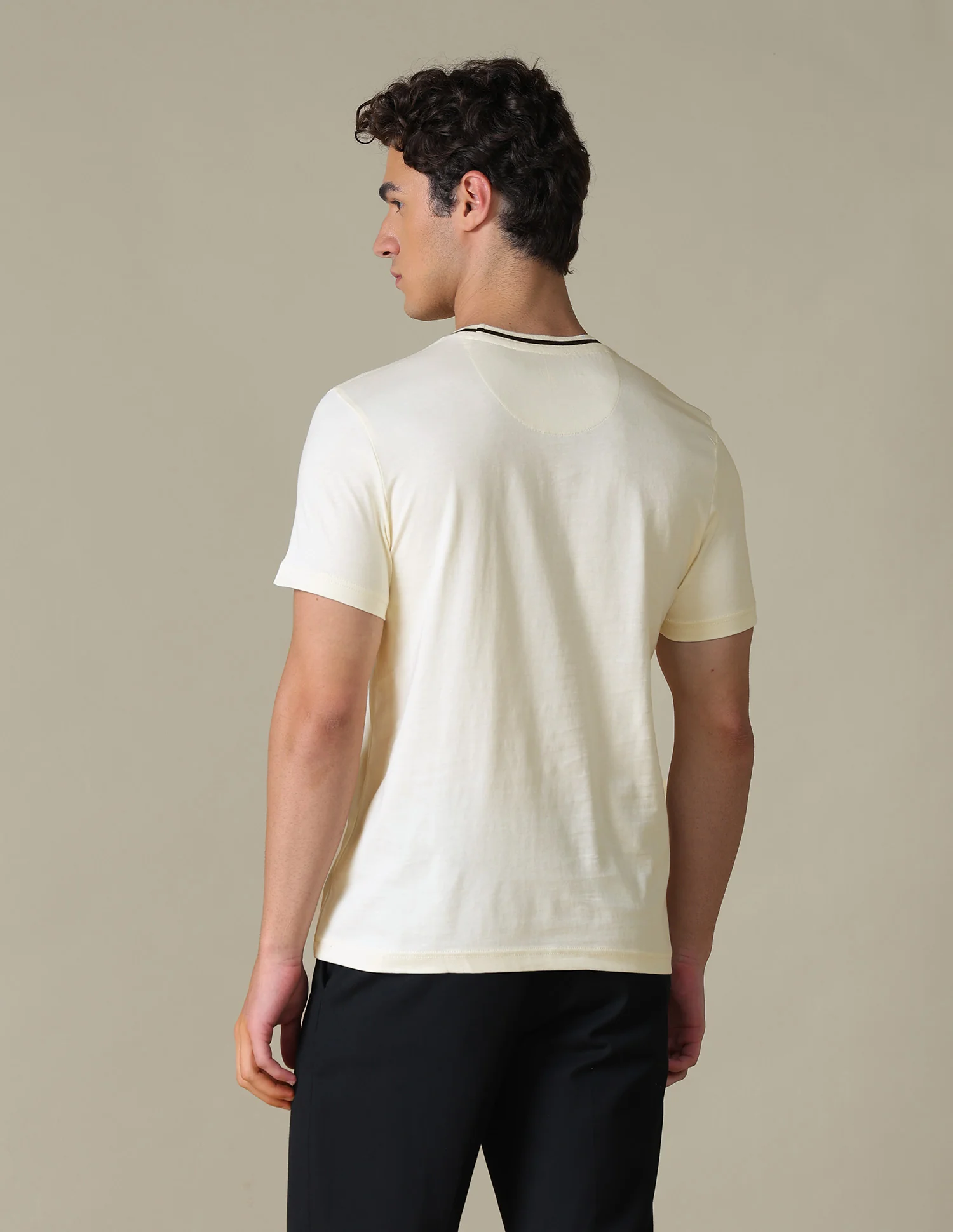 Brand Printed Slim Fit T-Shirt - Image 5