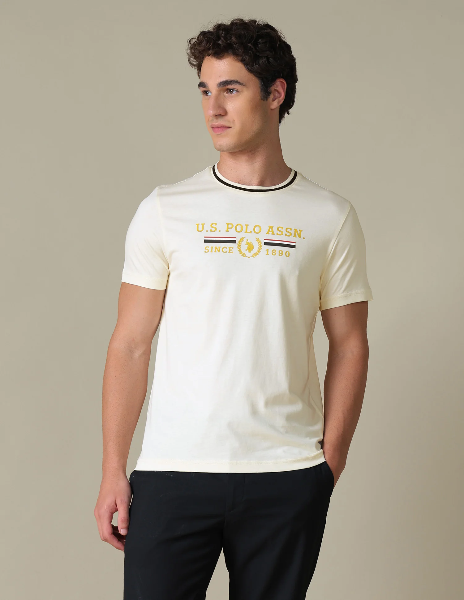 Brand Printed Slim Fit T-Shirt - Image 6