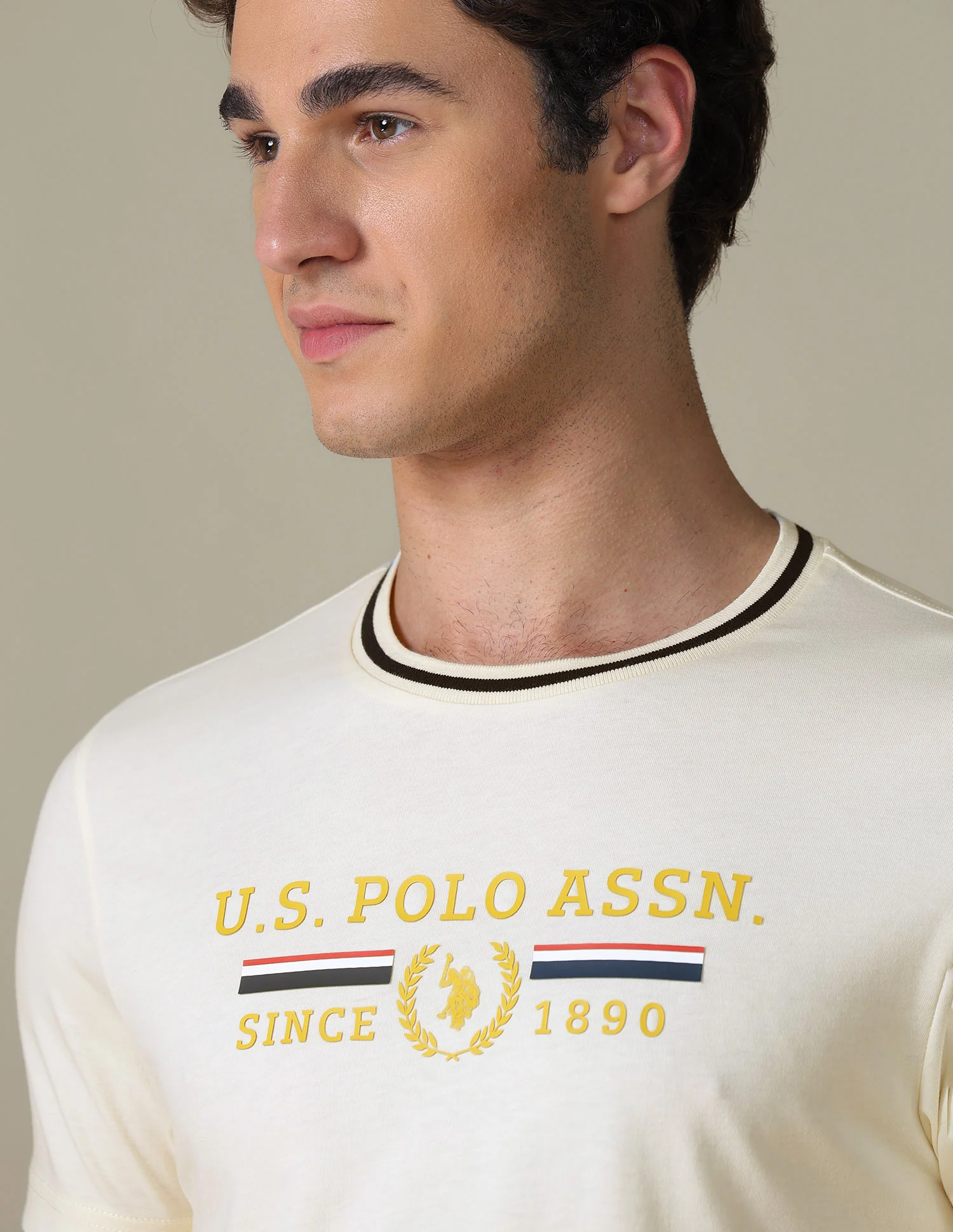 Brand Printed Slim Fit T-Shirt - Image 7