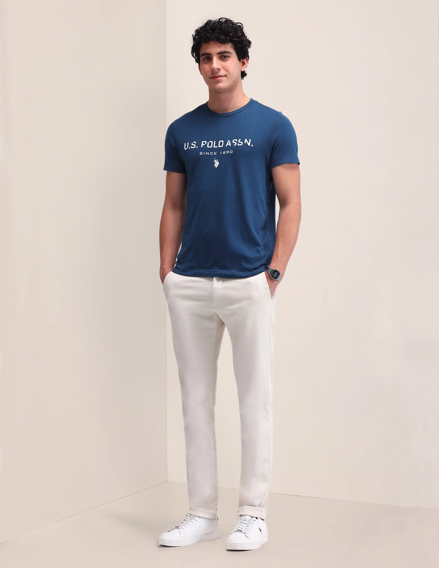 Brand Printed Slim Fit T-Shirt - Image 3