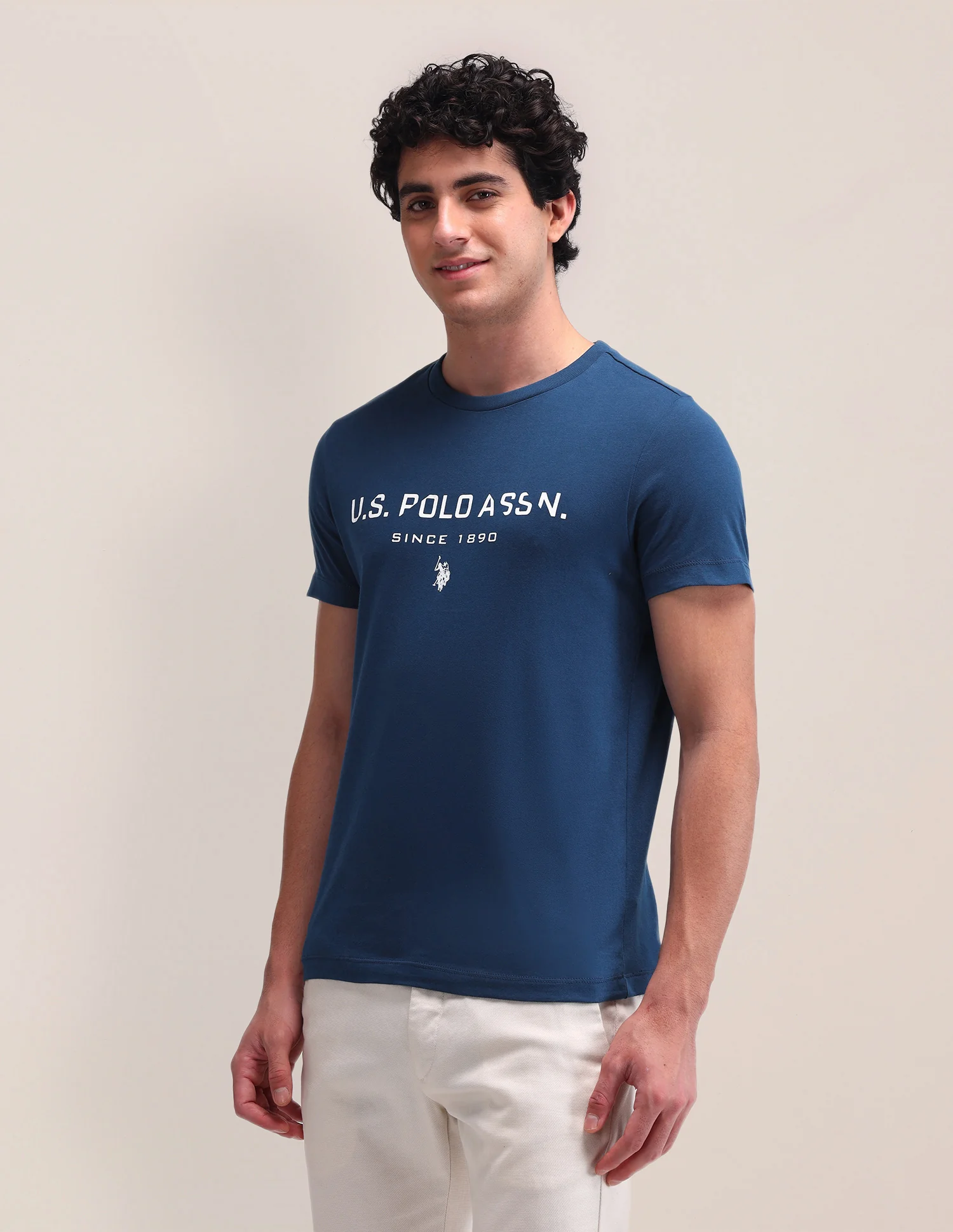 Brand Printed Slim Fit T-Shirt - Image 4