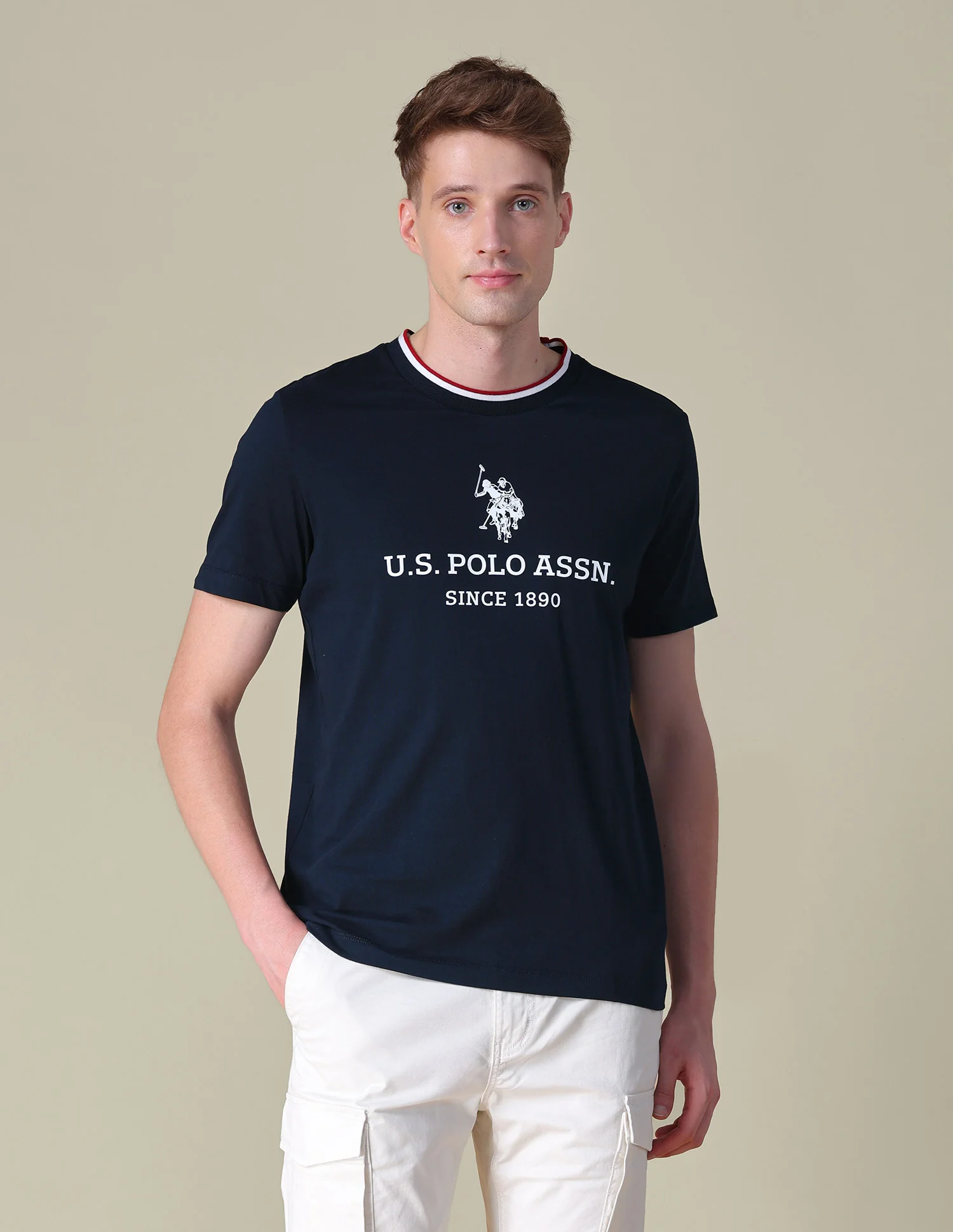Brand Printed Slim Fit T-Shirt - Image 6