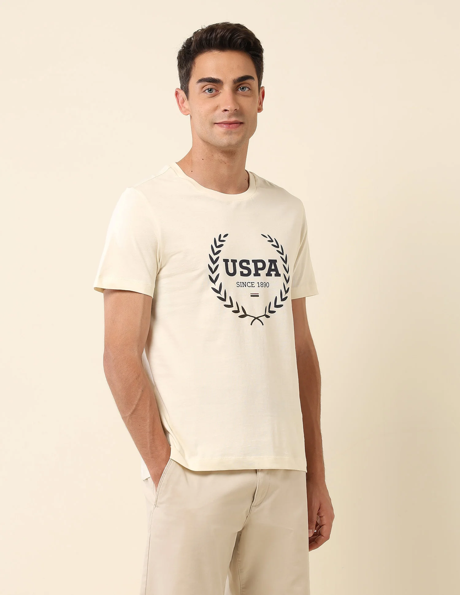 Brand Printed Slim Fit T-Shirt - Image 4