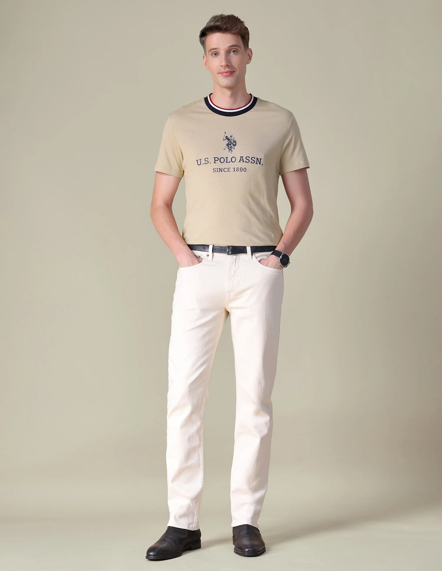 Brand Printed Slim Fit T-Shirt - Image 3