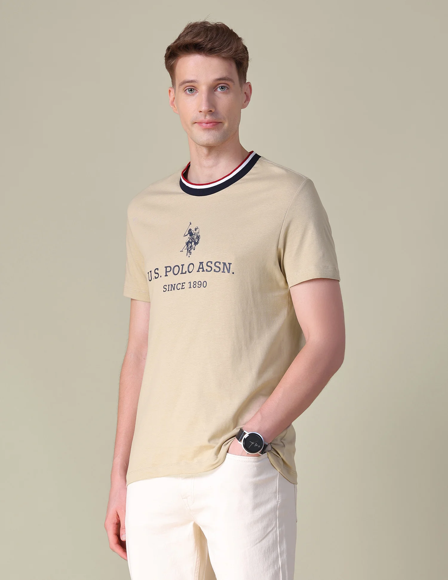Brand Printed Slim Fit T-Shirt - Image 4