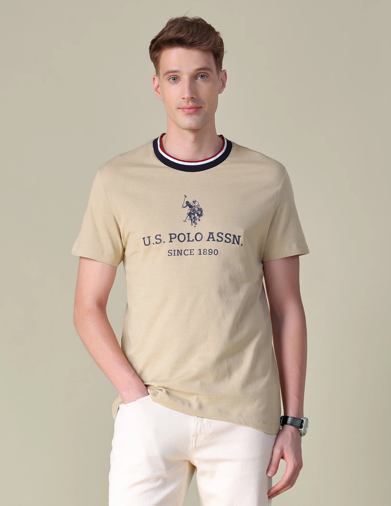 Brand Printed Slim Fit T-Shirt - Image 6