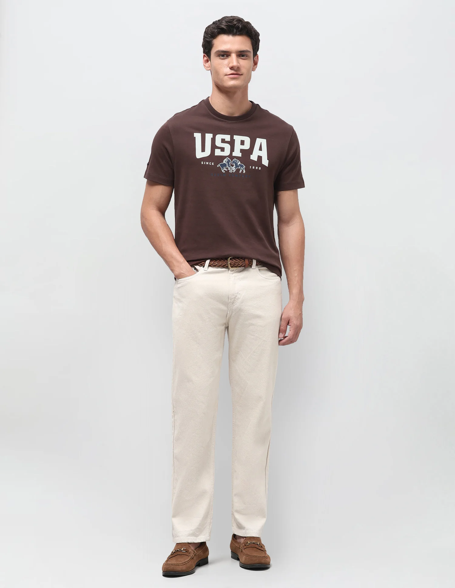 Brand Printed Slim Fit T-Shirt - Image 3