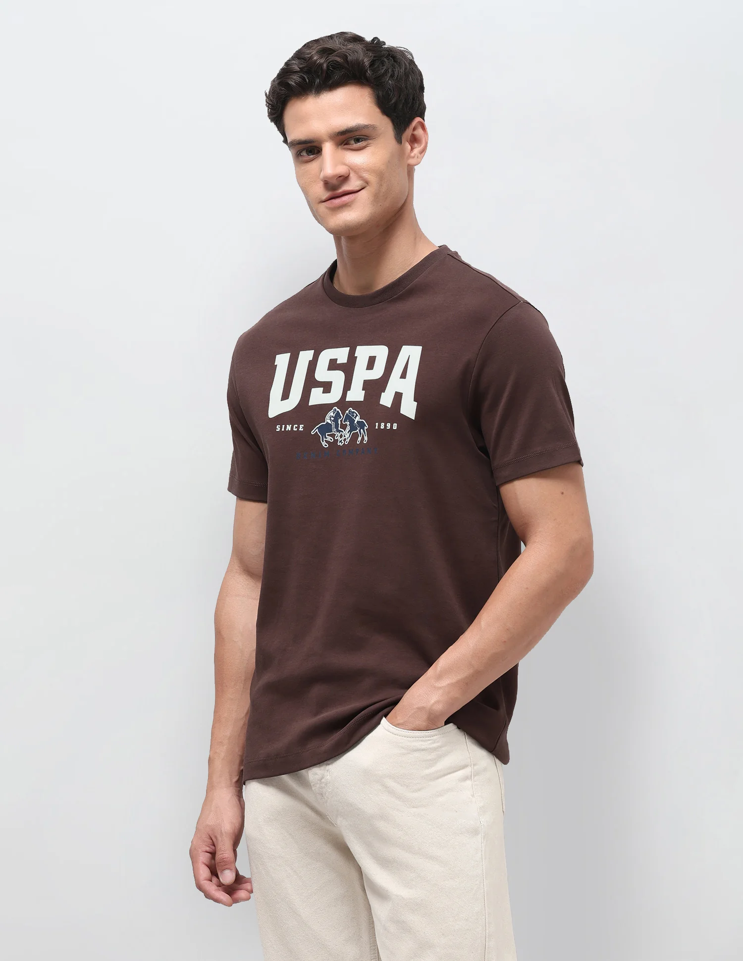 Brand Printed Slim Fit T-Shirt - Image 4