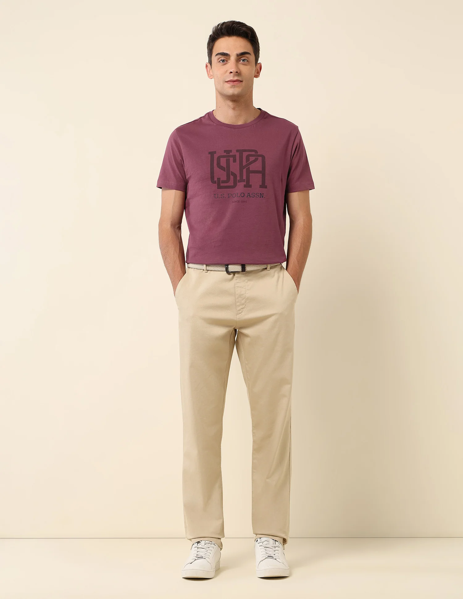 Brand Printed Slim Fit T- Shirt - Image 3