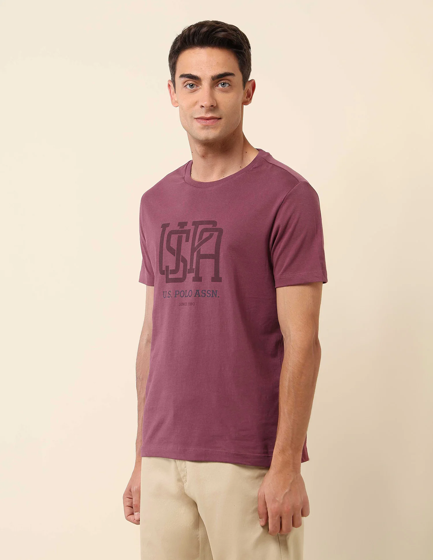 Brand Printed Slim Fit T- Shirt - Image 4