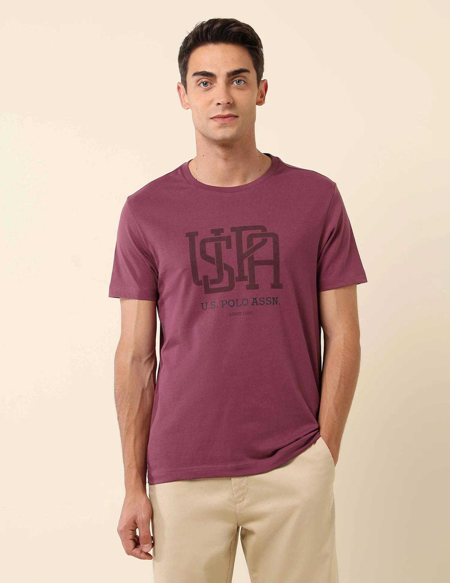 Brand Printed Slim Fit T- Shirt - Image 6