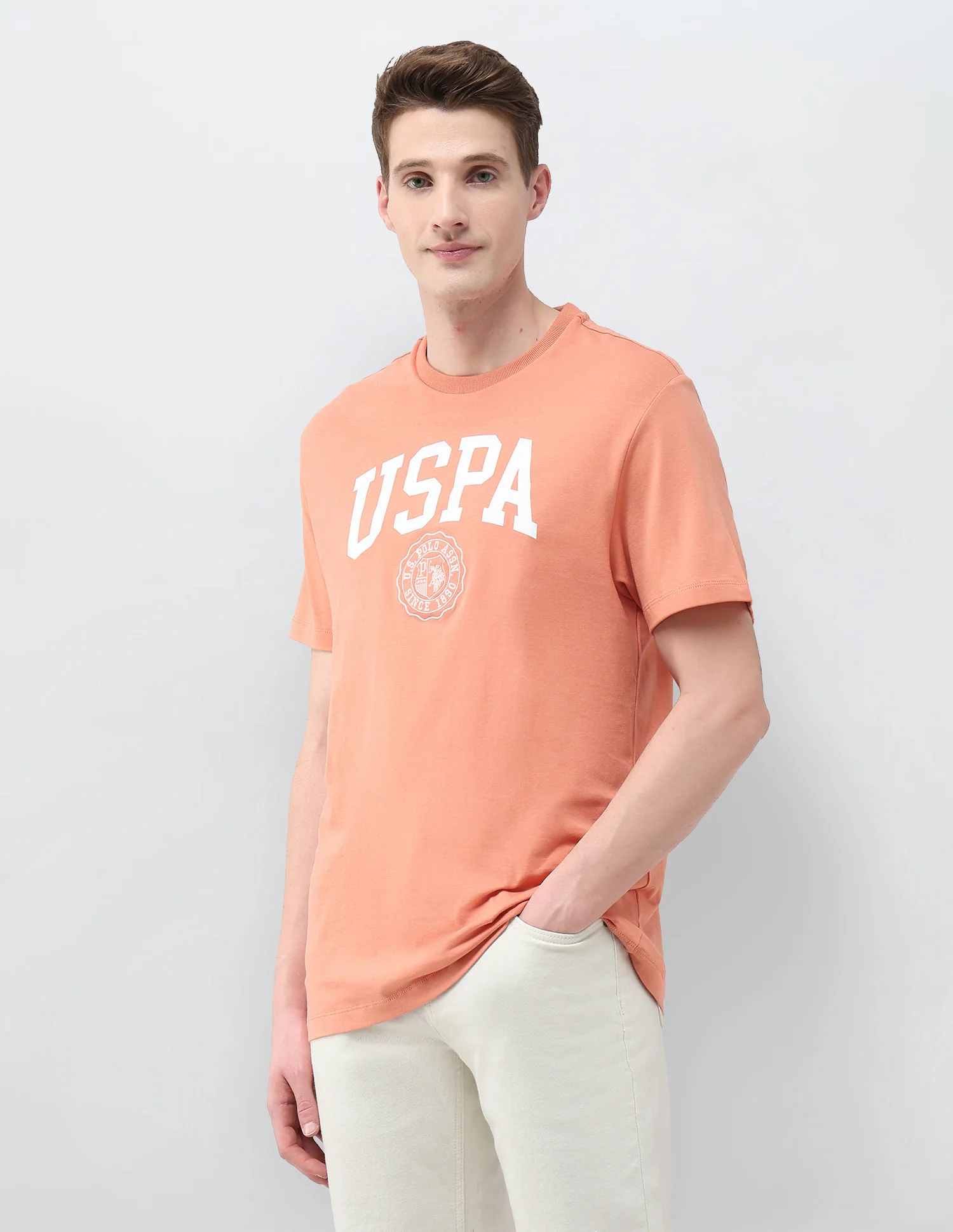 Brand Printed Slim Fit T-Shirt - Image 4
