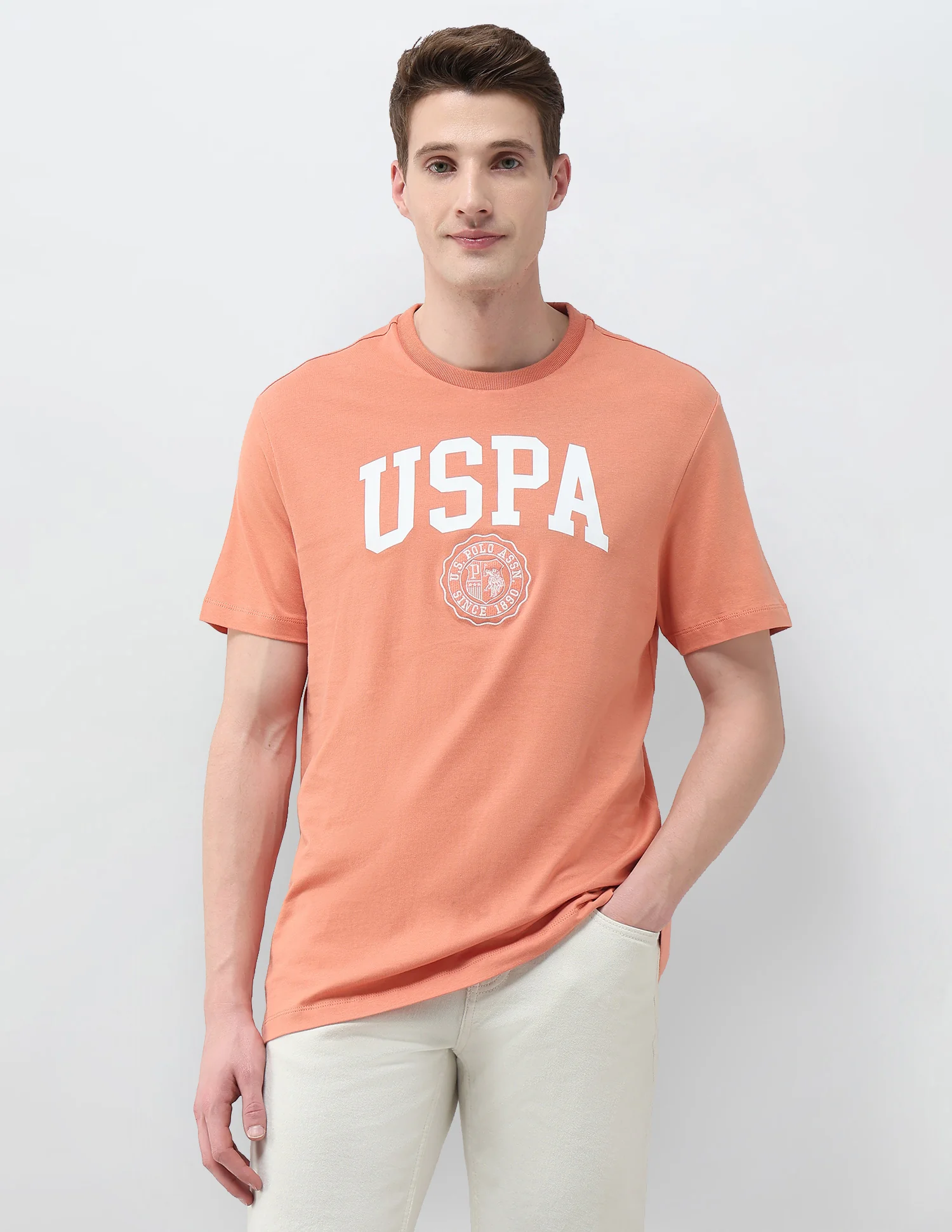 Brand Printed Slim Fit T-Shirt - Image 6
