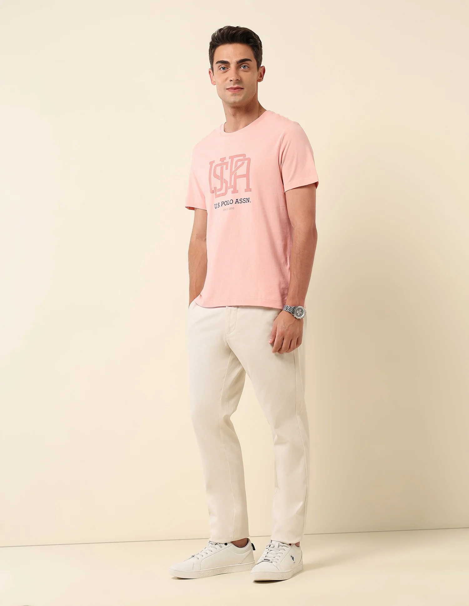 Brand Printed Slim Fit T- Shirt - Image 3
