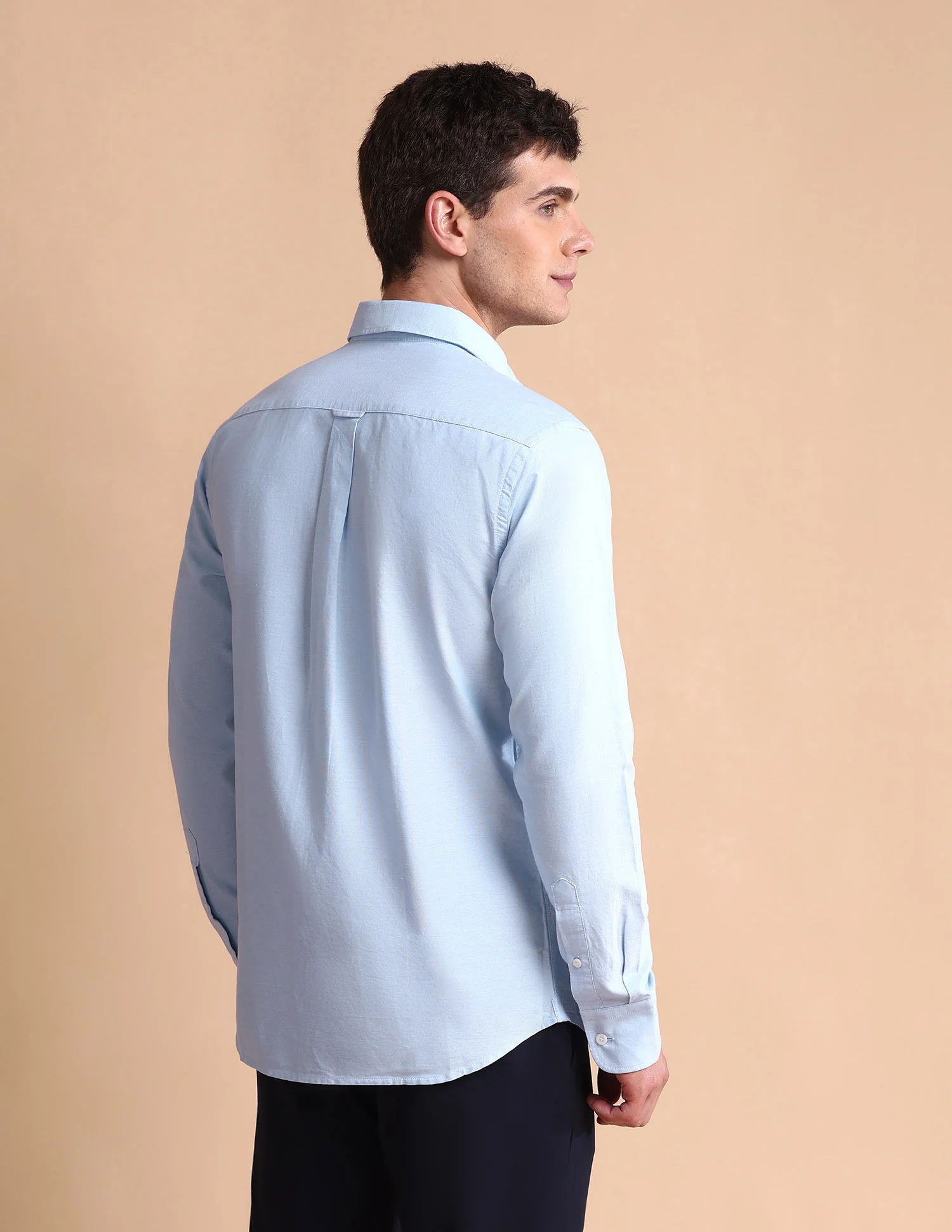 Brand Printed Tailored Fit Oxford Shirt - Image 5