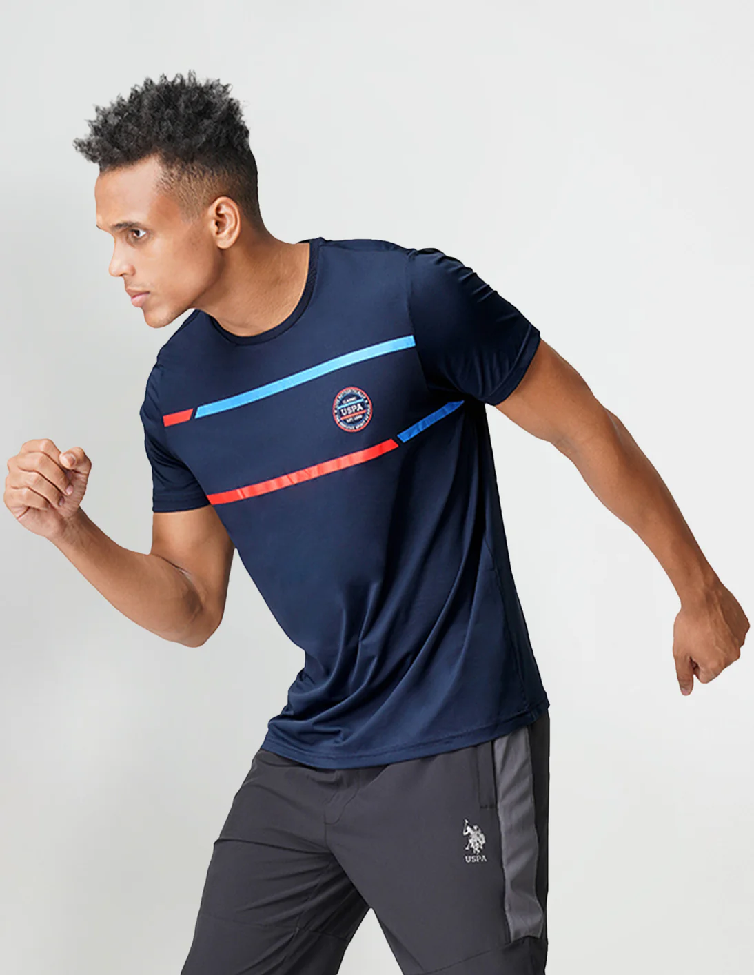 Brand Stripe Crew Neck I714 Lounge T-Shirt - Pack Of 1 - Image 3