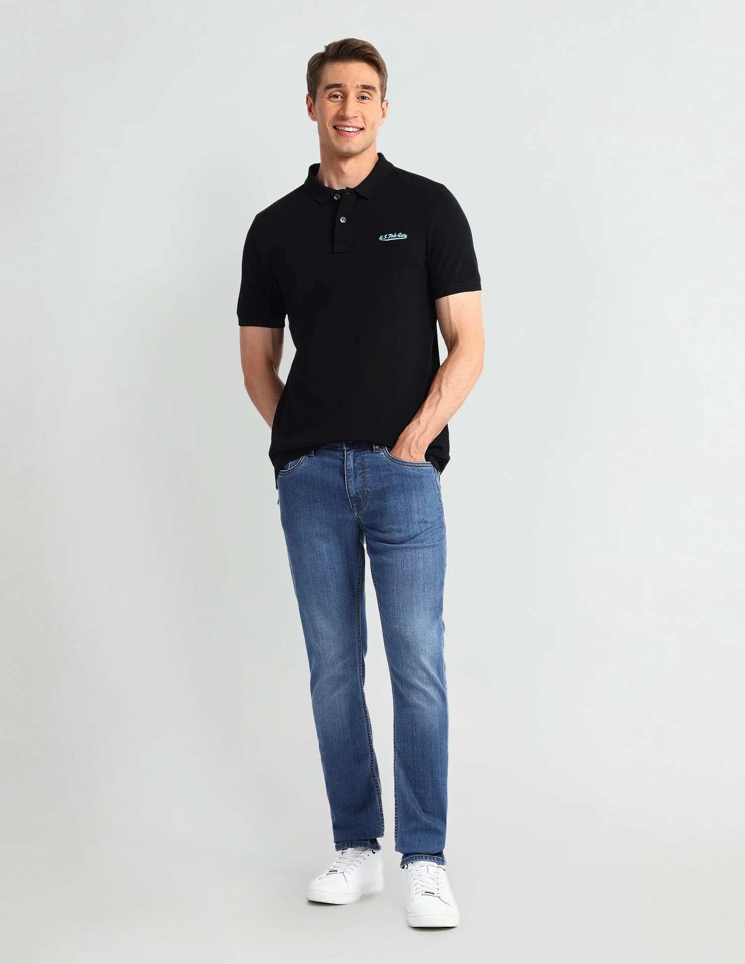 Brandon Slim Fit Blue Jeans - Image 3