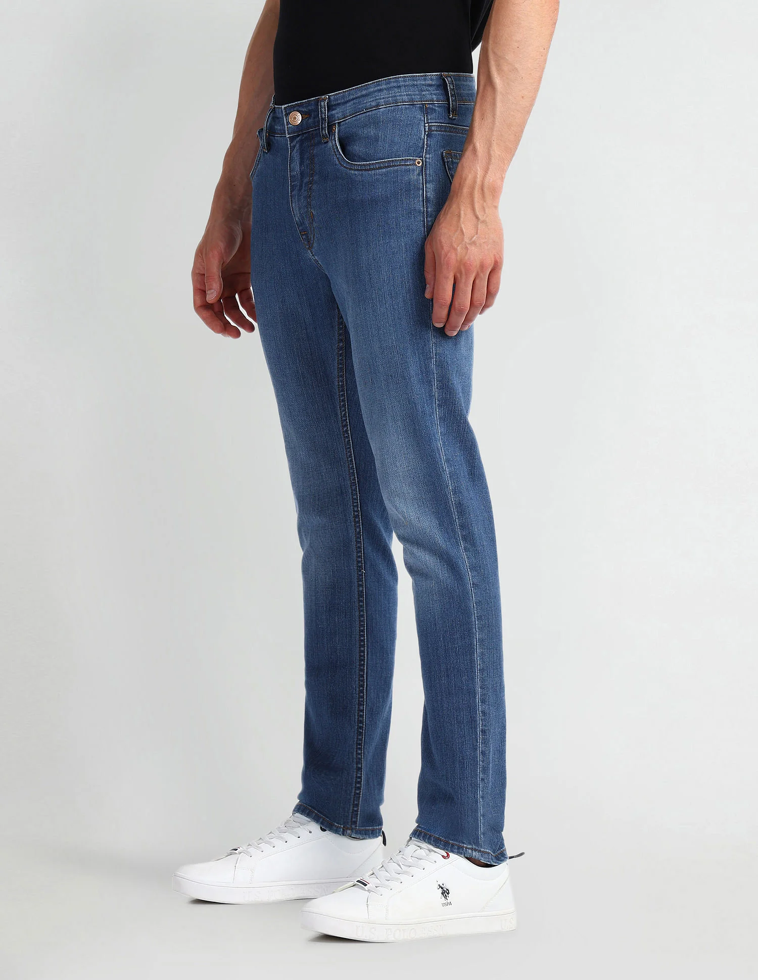 Brandon Slim Fit Blue Jeans - Image 4