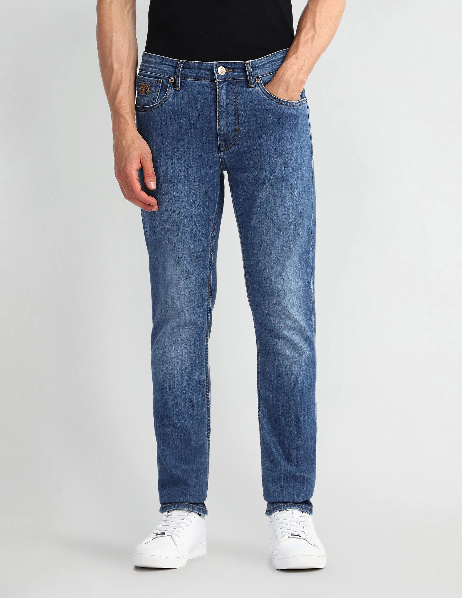 Brandon Slim Fit Blue Jeans - Image 6