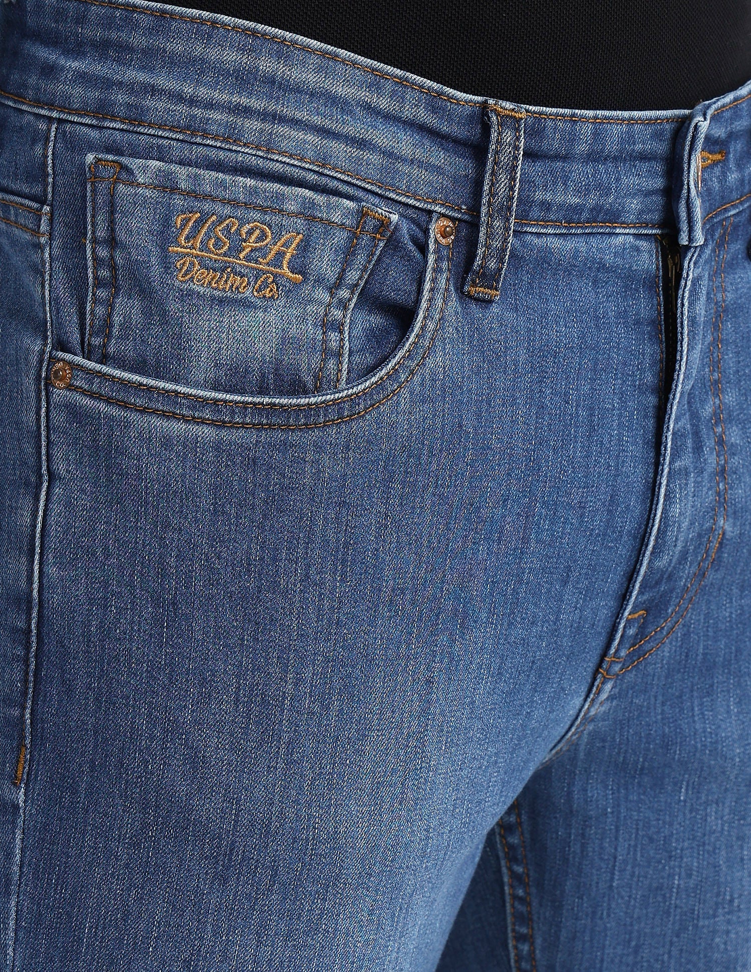 Brandon Slim Fit Blue Jeans - Image 7