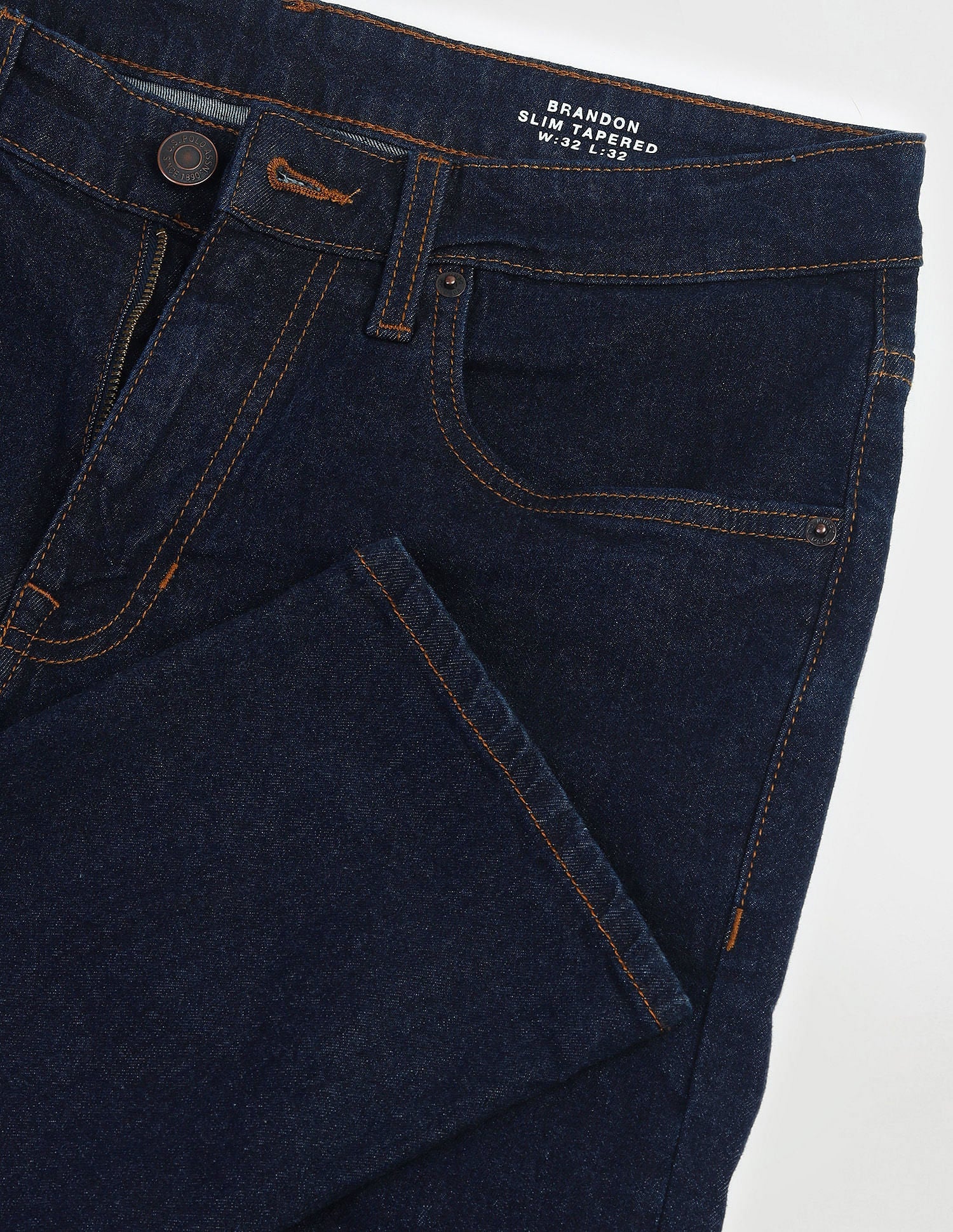 Brandon Slim Fit Blue Jeans - Image 2