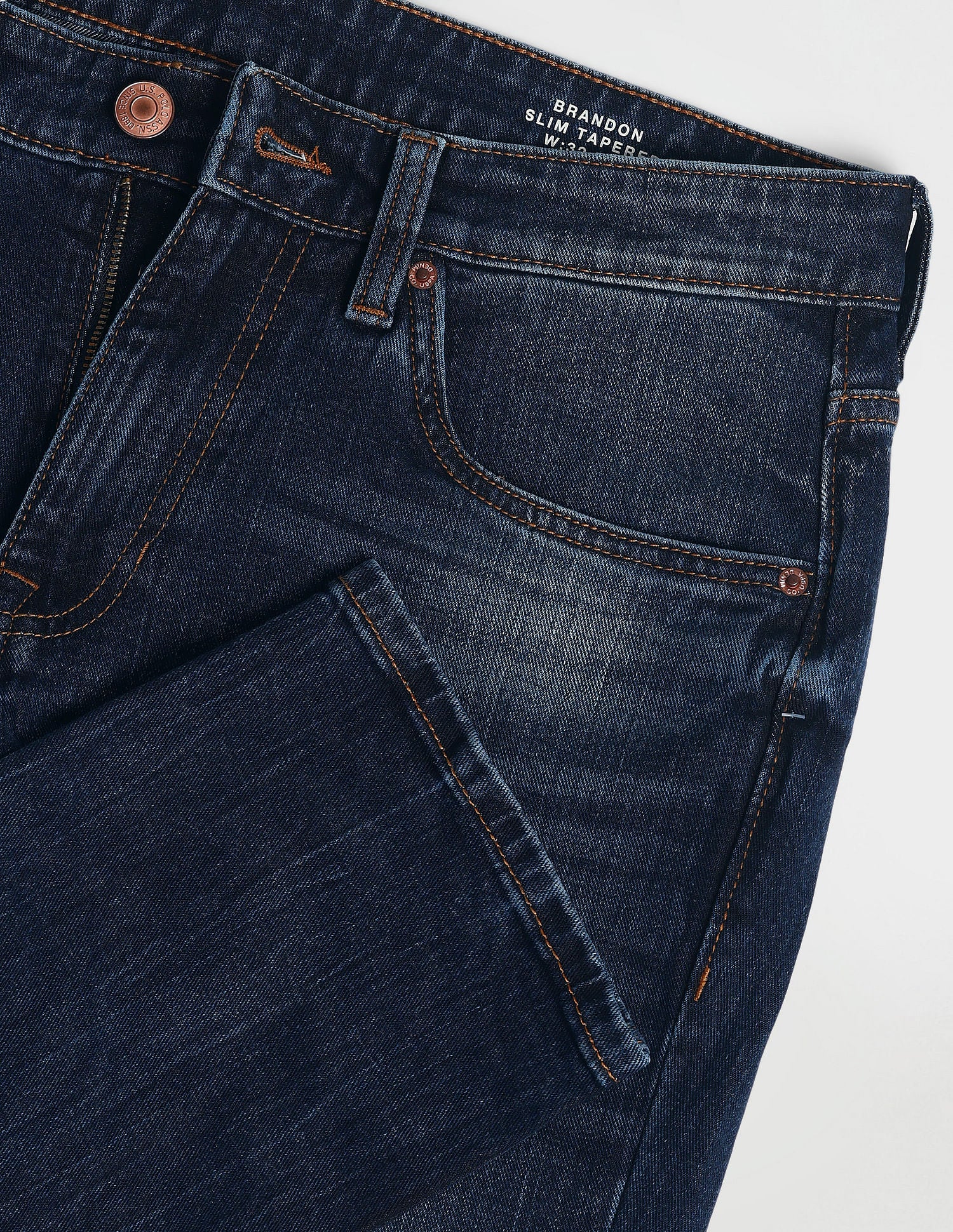 Brandon Slim Fit Blue Jeans - Image 2