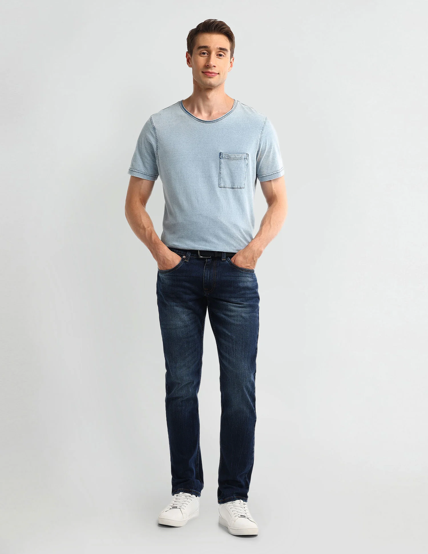 Brandon Slim Fit Blue Jeans - Image 3