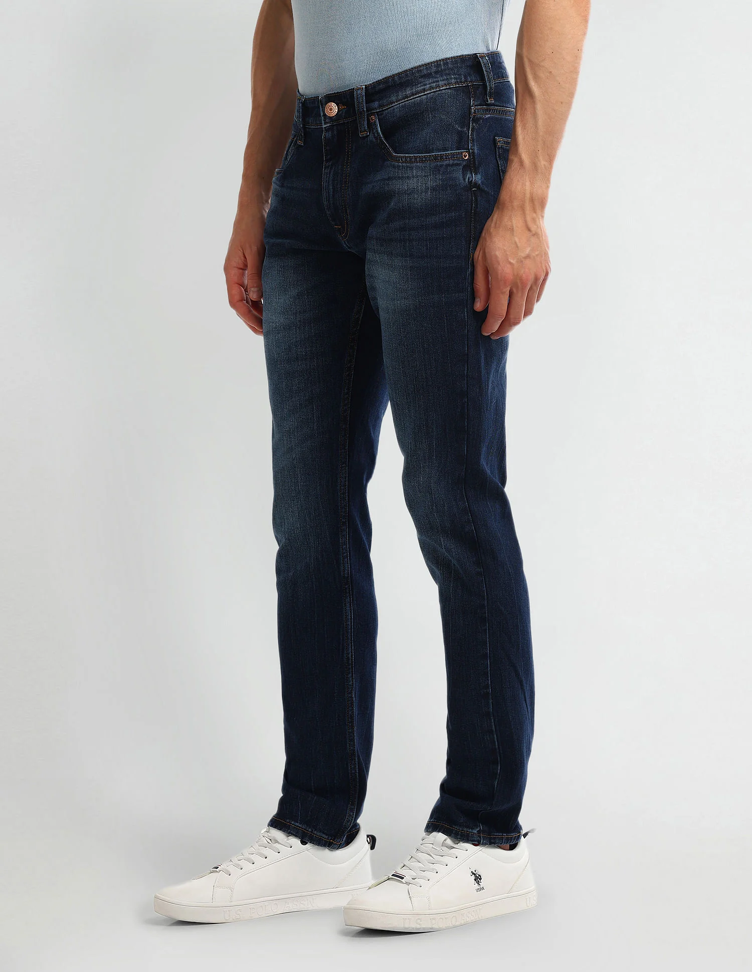 Brandon Slim Fit Blue Jeans - Image 4