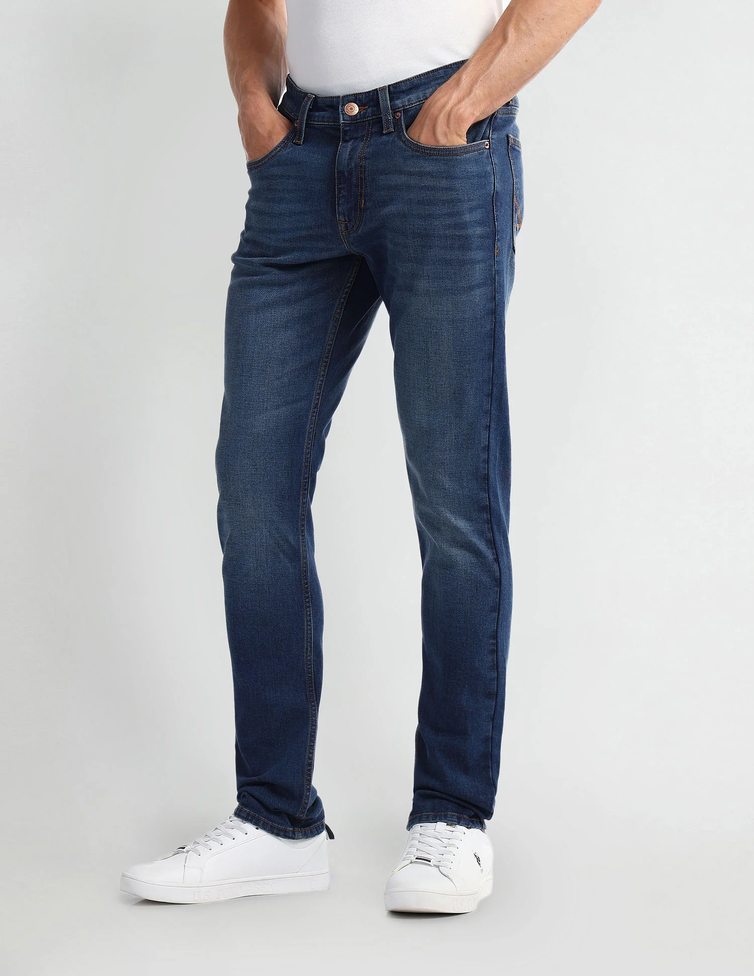 Brandon Slim Fit Blue Jeans - Image 4