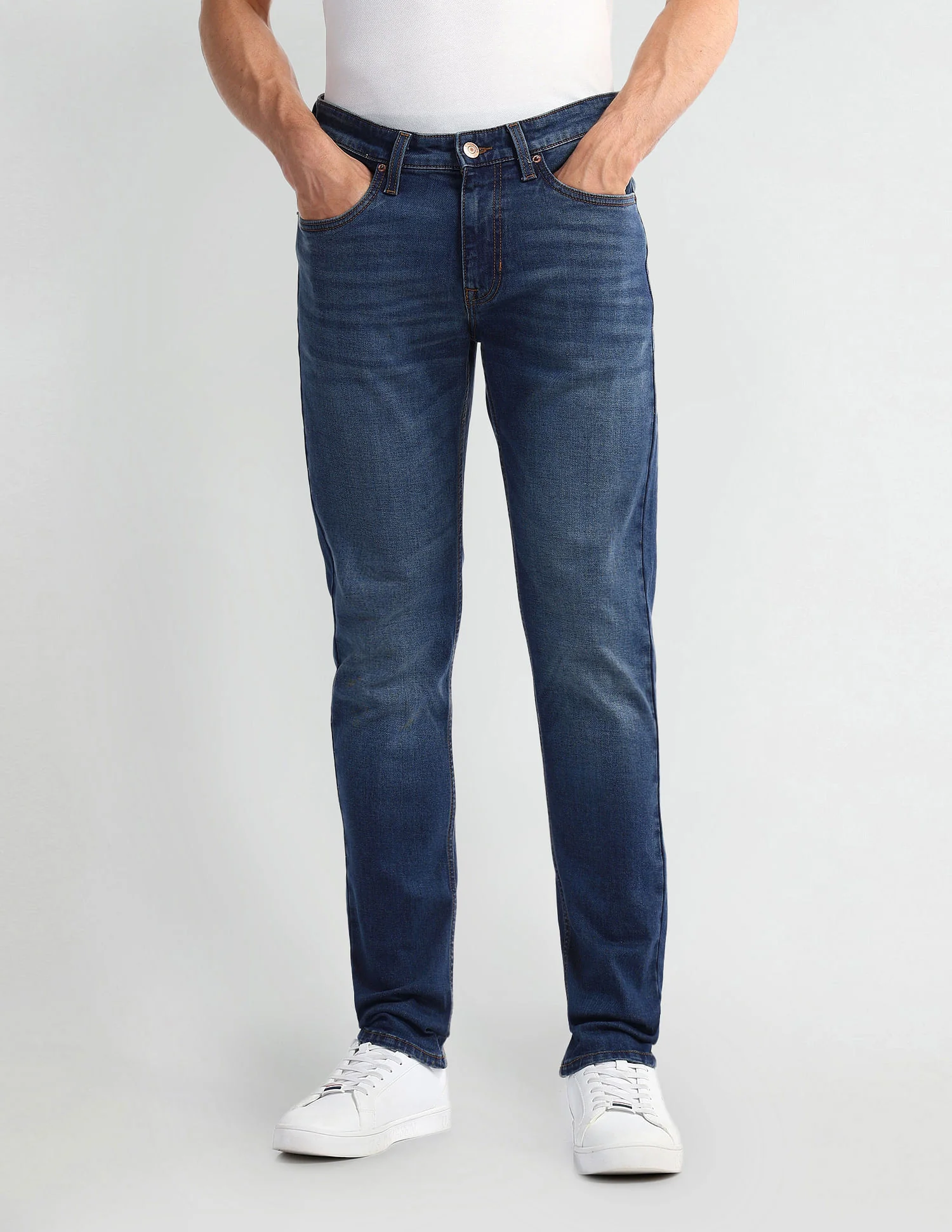 Brandon Slim Fit Blue Jeans - Image 6