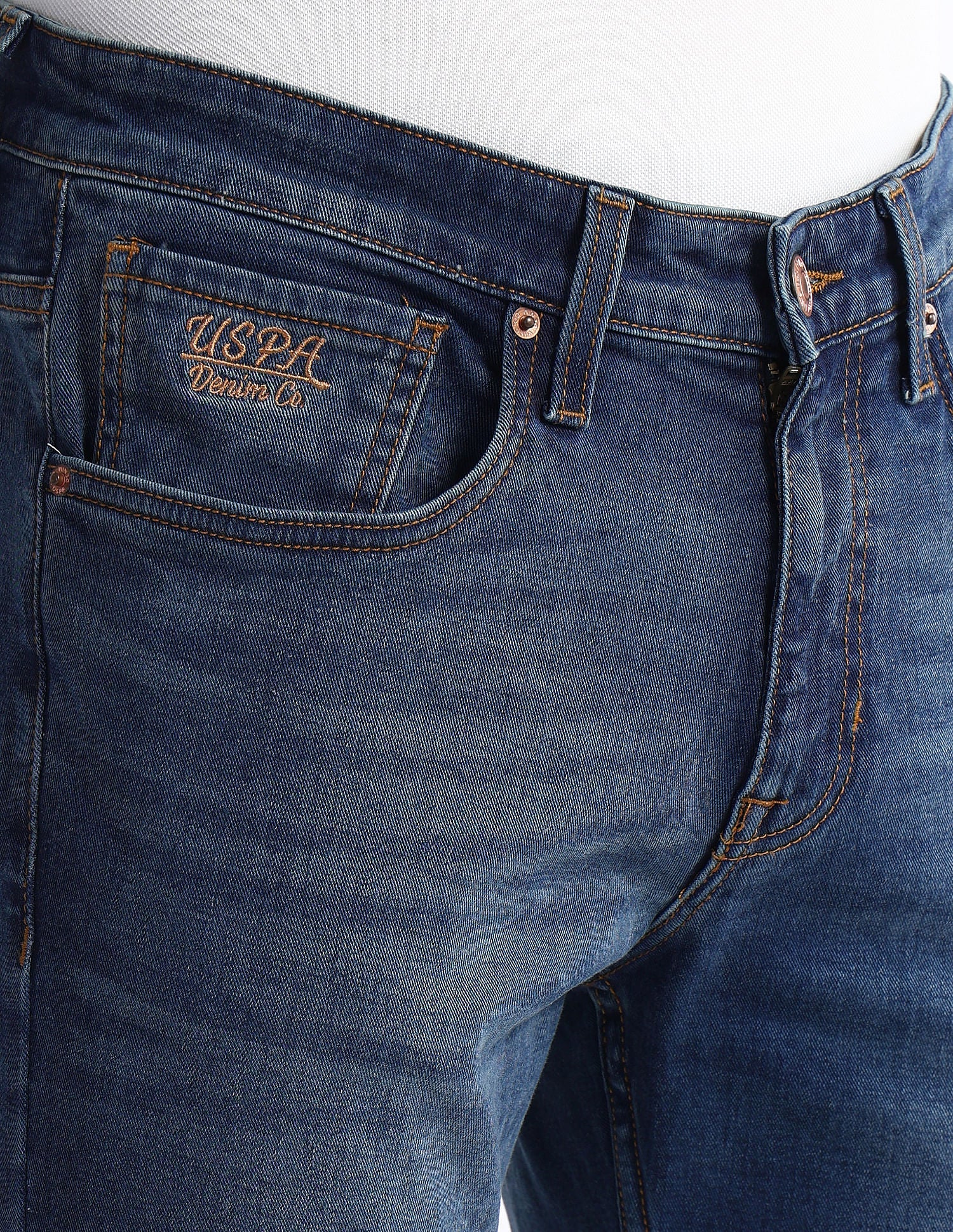 Brandon Slim Fit Blue Jeans - Image 7