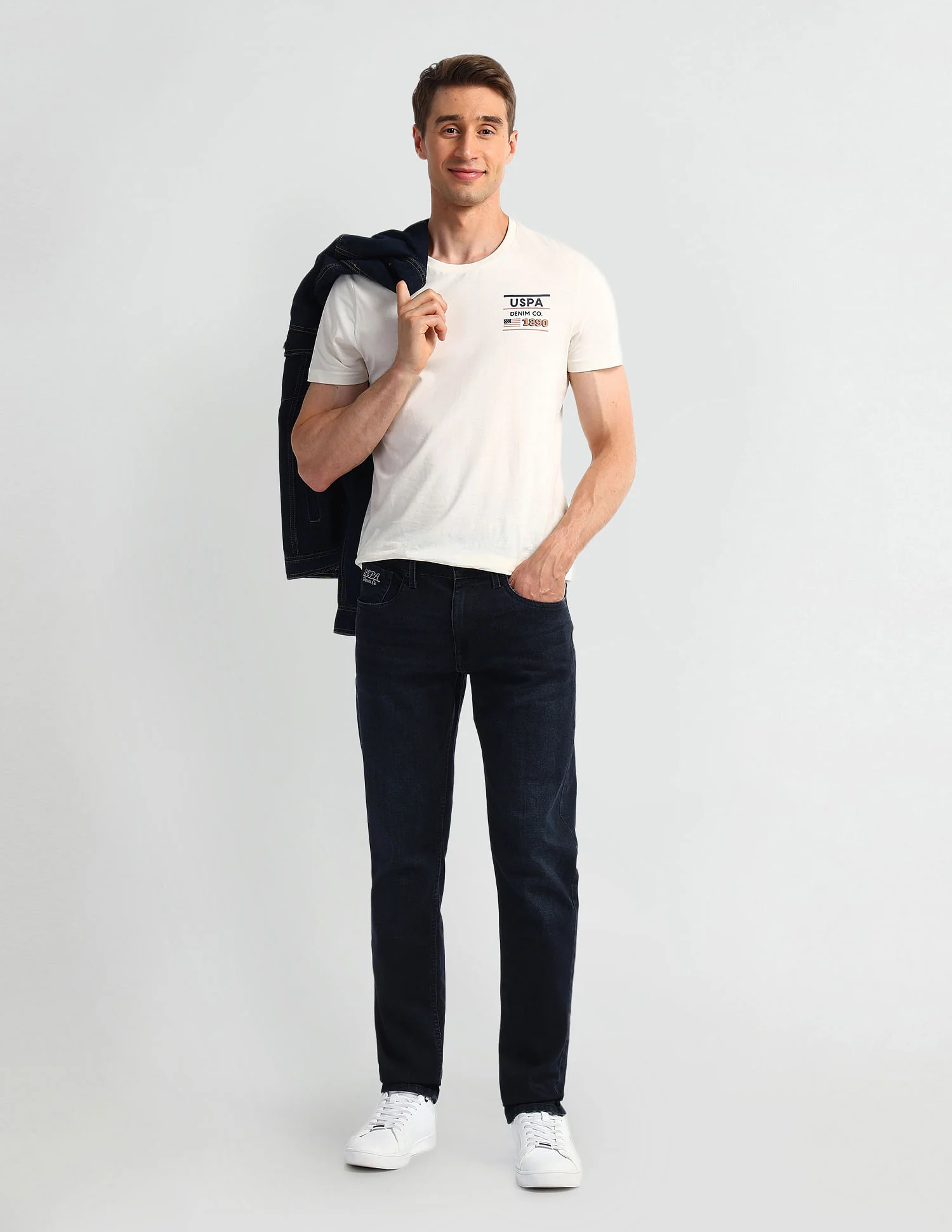 Brandon Slim Fit Blue Jeans - Image 3