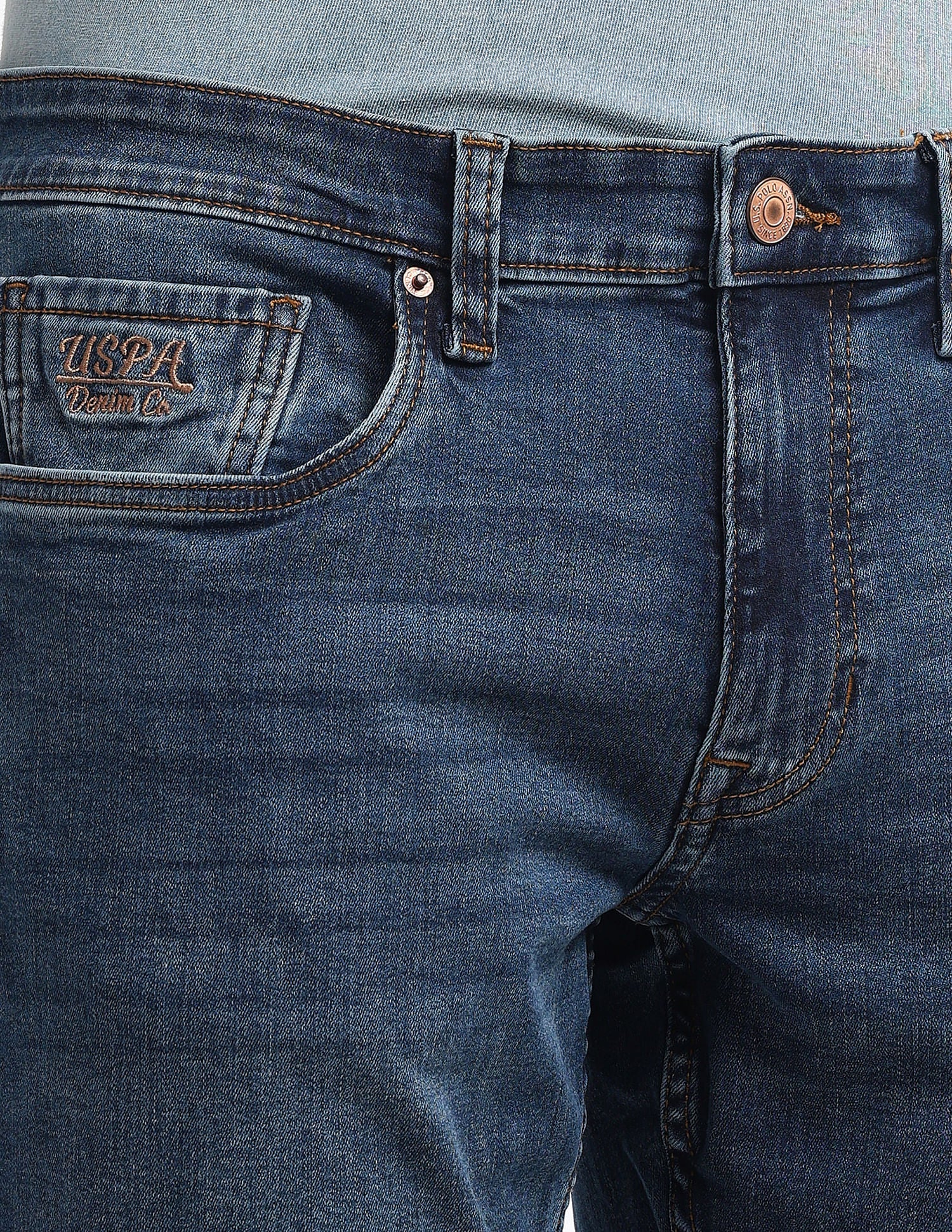 Brandon Slim Fit Blue Jeans - Image 8