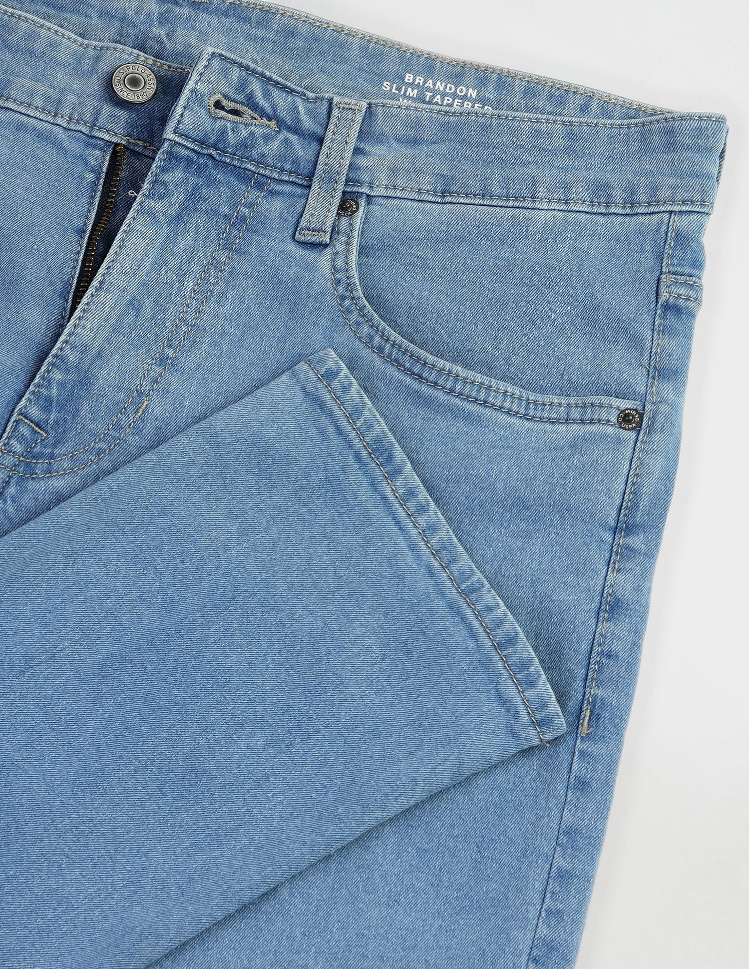 Brandon Slim Fit Blue Jeans - Image 2