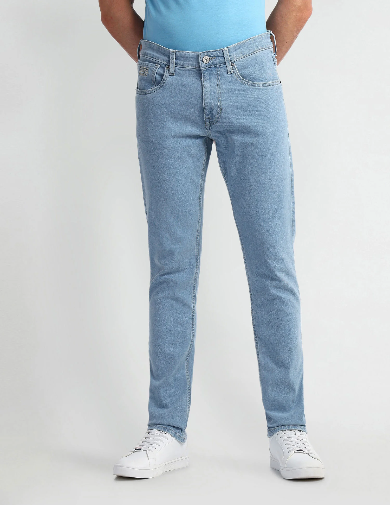 Brandon Slim Fit Blue Jeans - Image 6