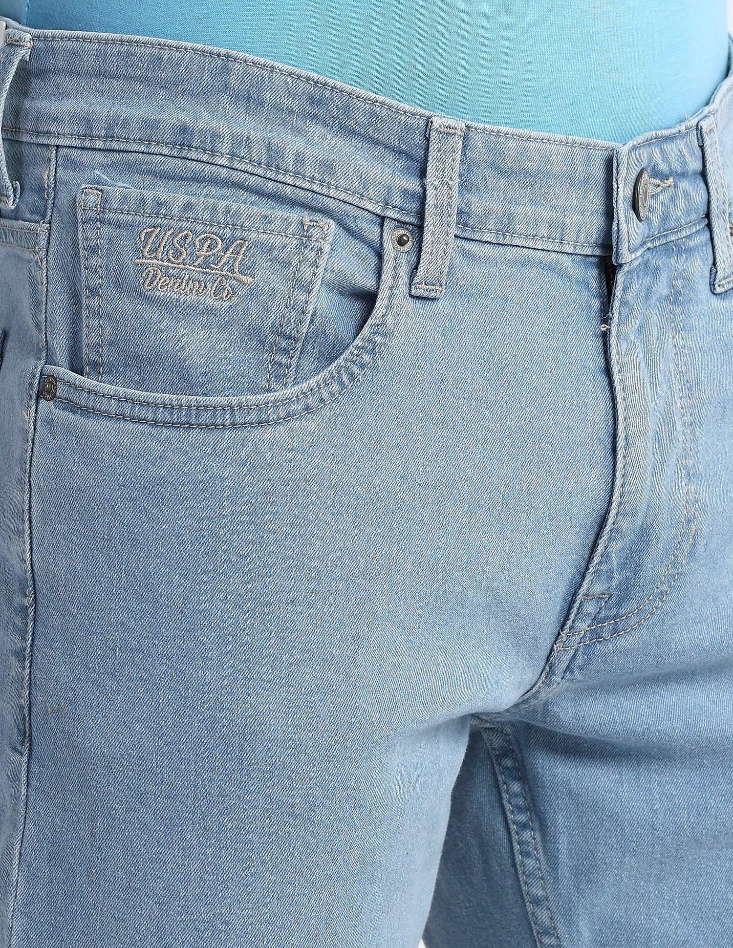 Brandon Slim Fit Blue Jeans - Image 7