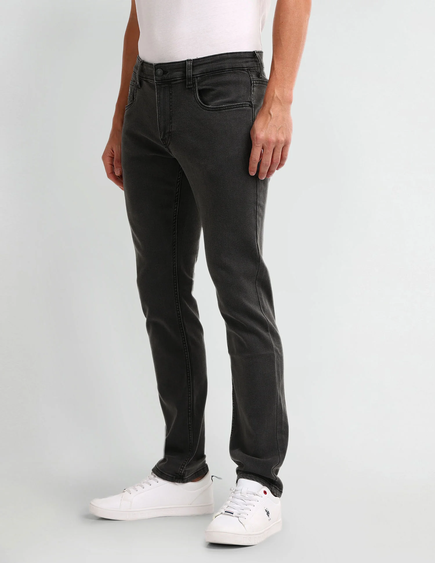 Brandon Slim Tapered Black Jeans - Image 4