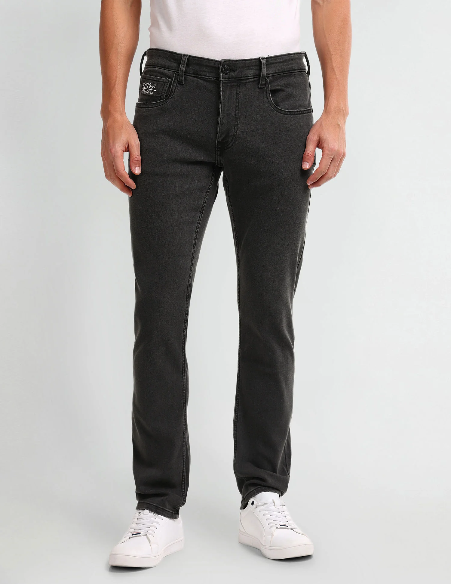 Brandon Slim Tapered Black Jeans - Image 6