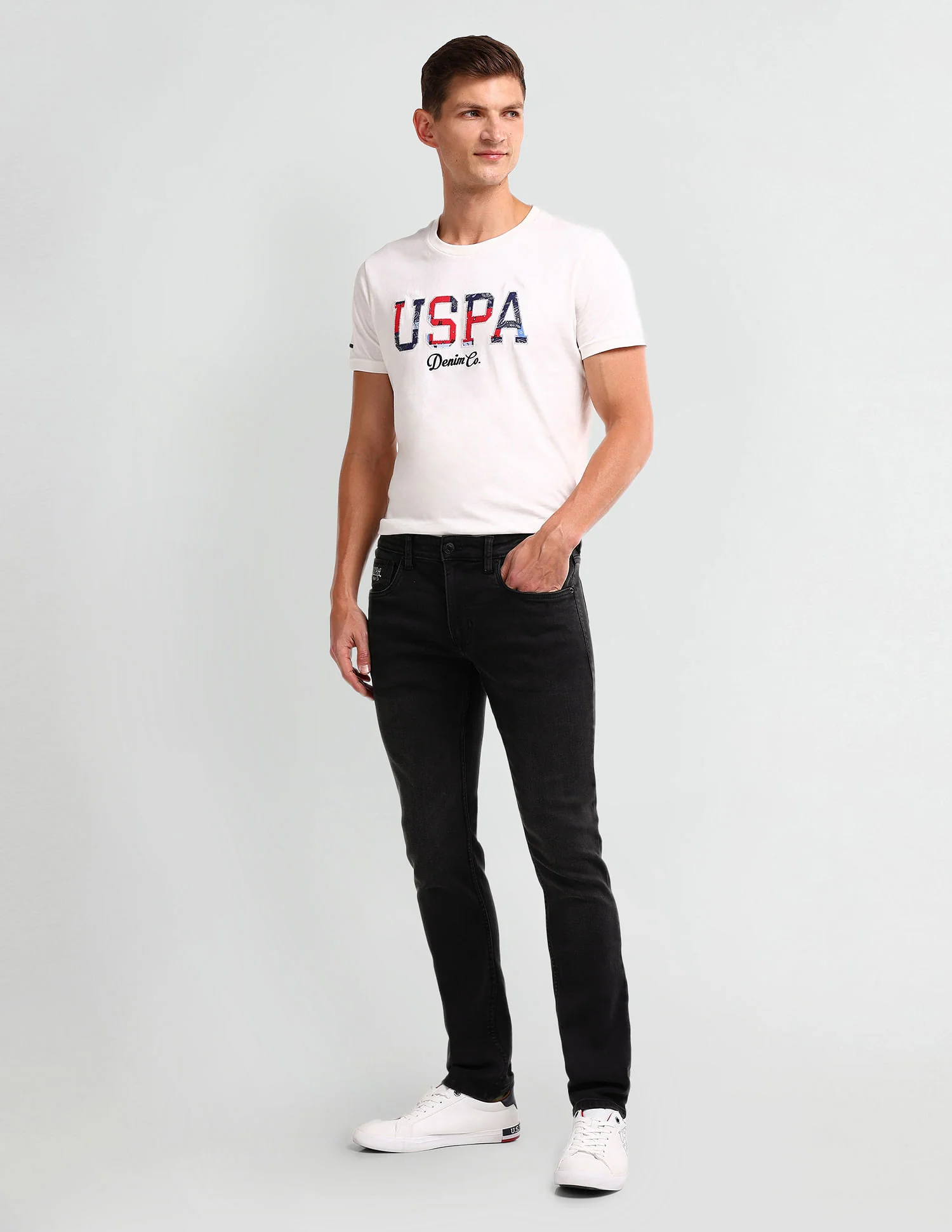 Brandon Slim Tapered Black Jeans - Image 3