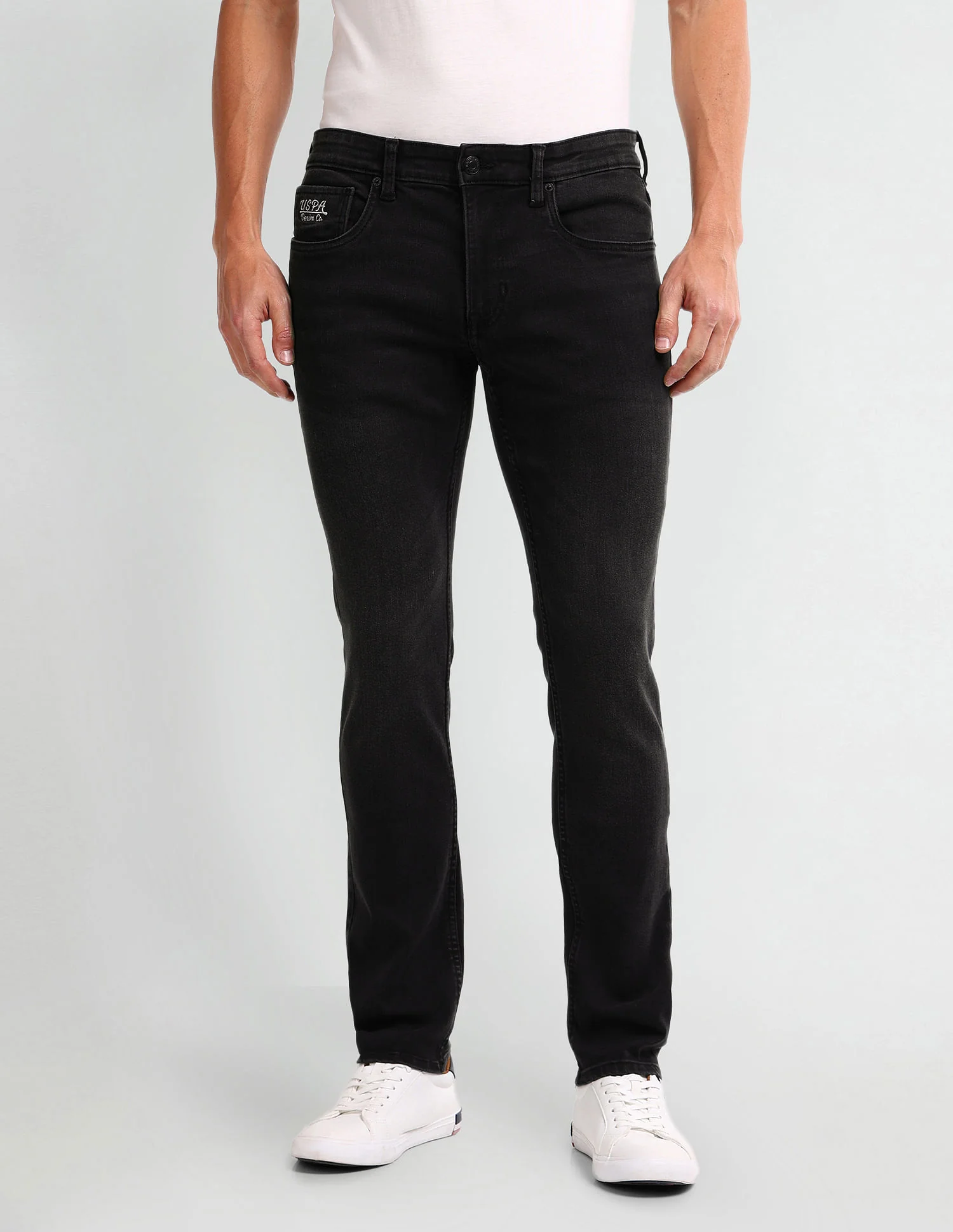 Brandon Slim Tapered Black Jeans - Image 6