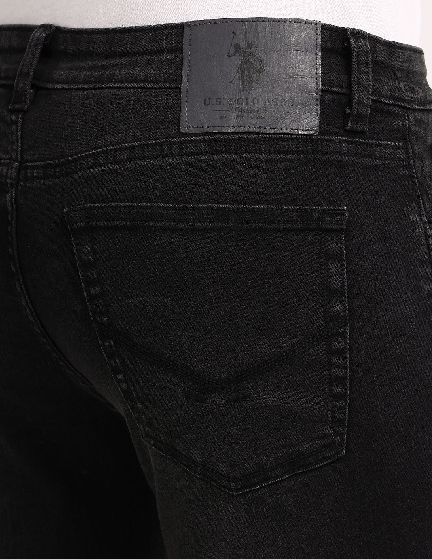 Brandon Slim Tapered Black Jeans - Image 7