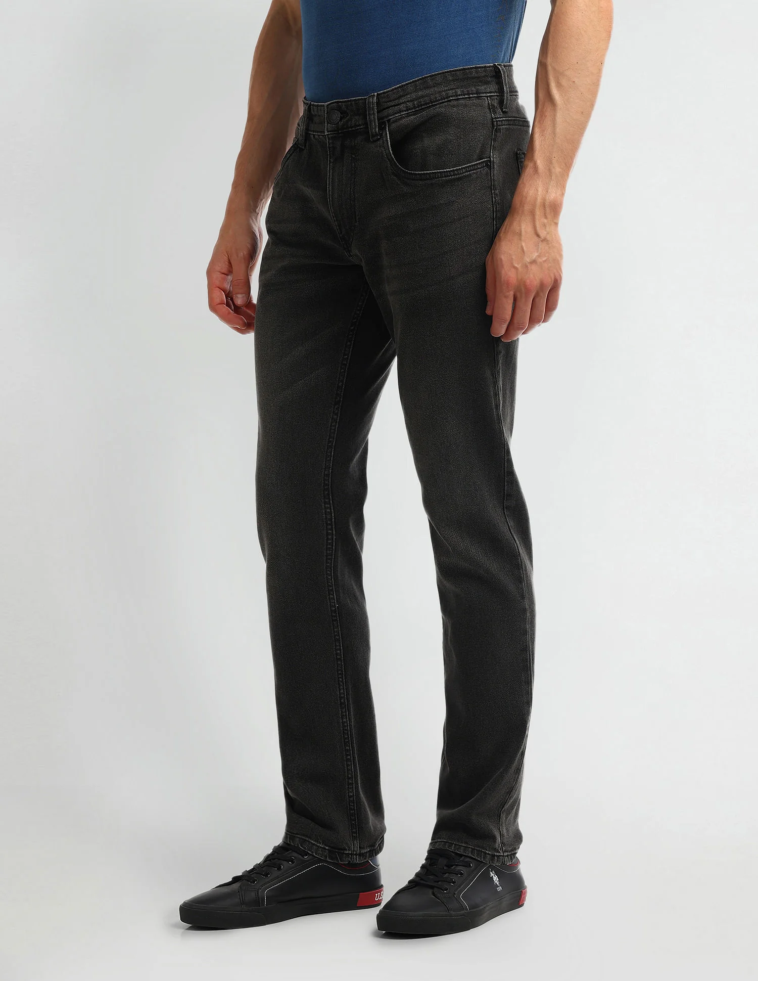 Brandon Slim Tapered Black Jeans - Image 4