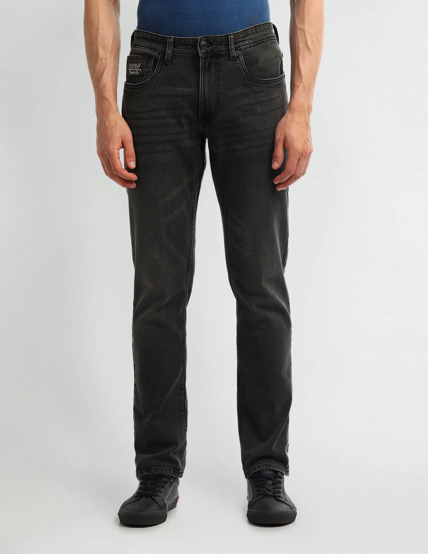 Brandon Slim Tapered Black Jeans - Image 6