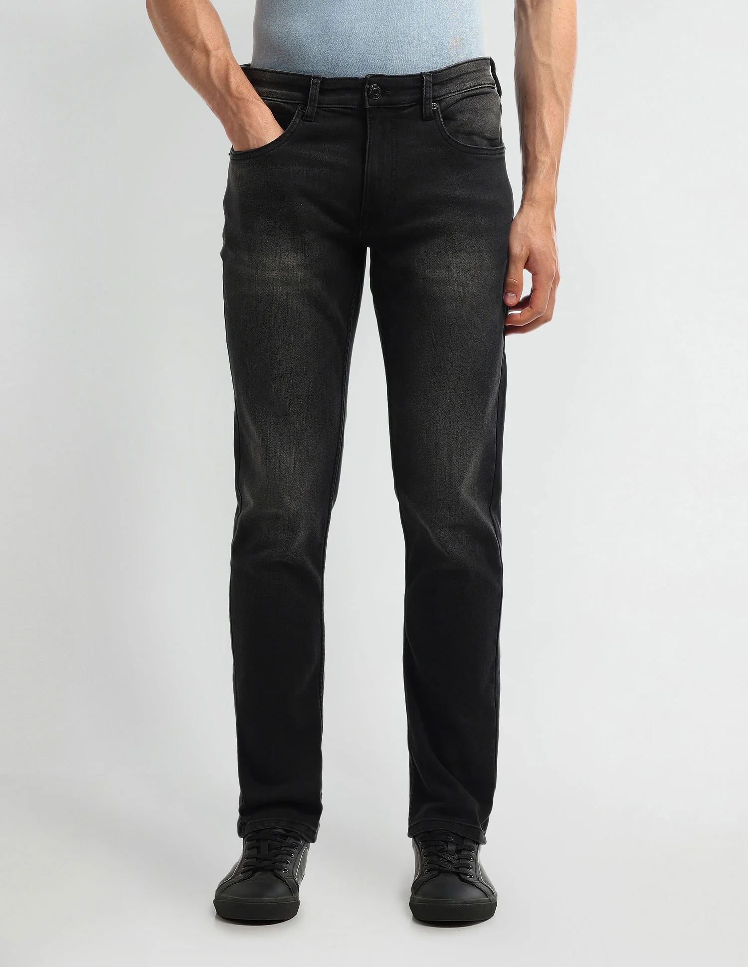Brandon Slim Tapered Black Jeans - Image 6