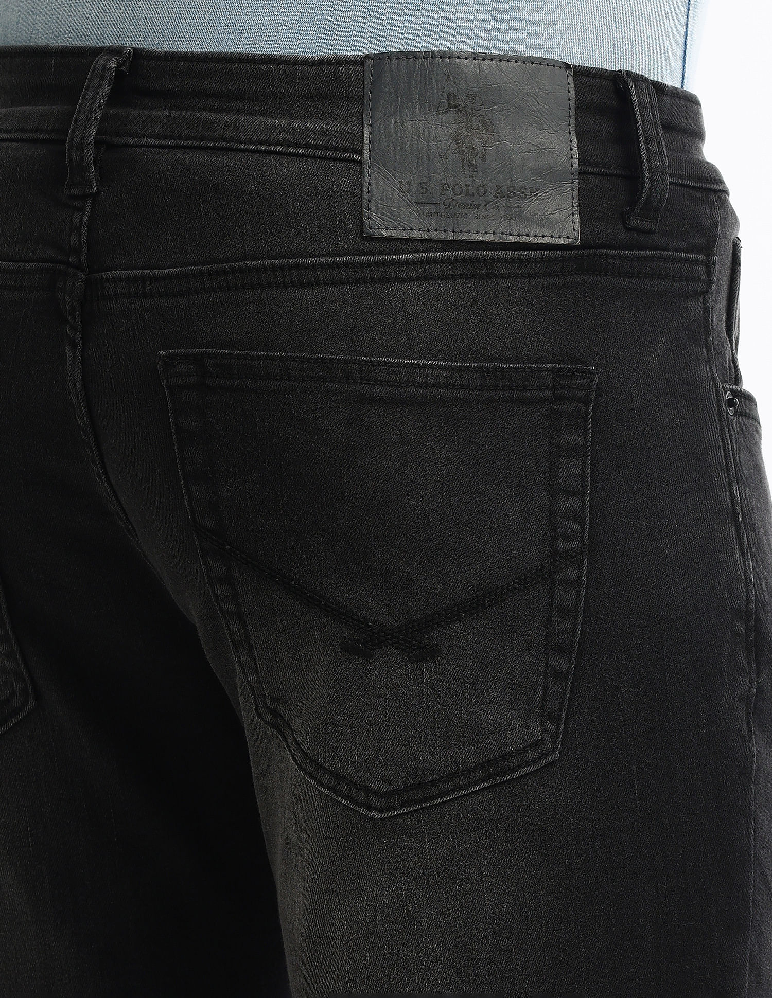 Brandon Slim Tapered Black Jeans - Image 7