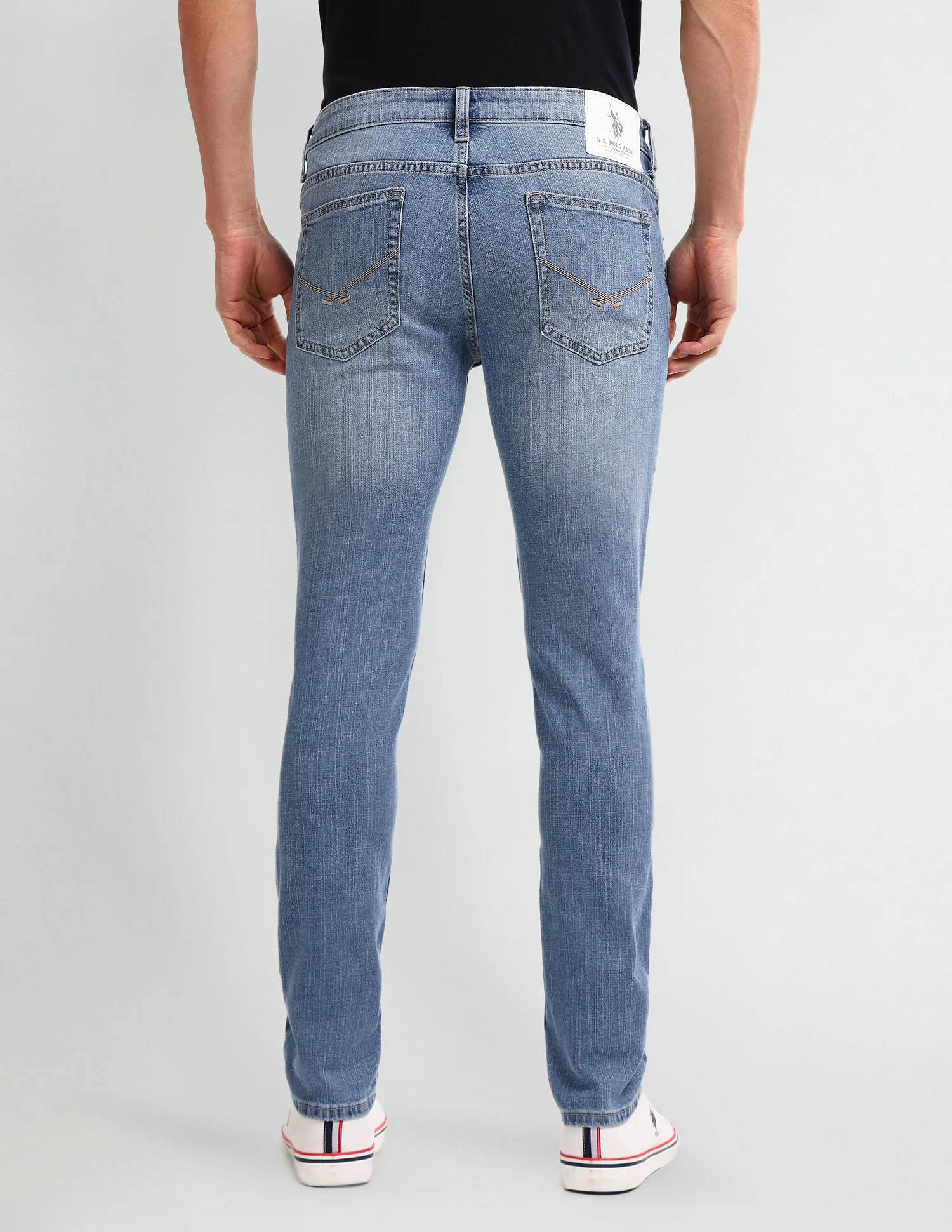 Brandon Slim Tapered Blue Jeans - Image 5