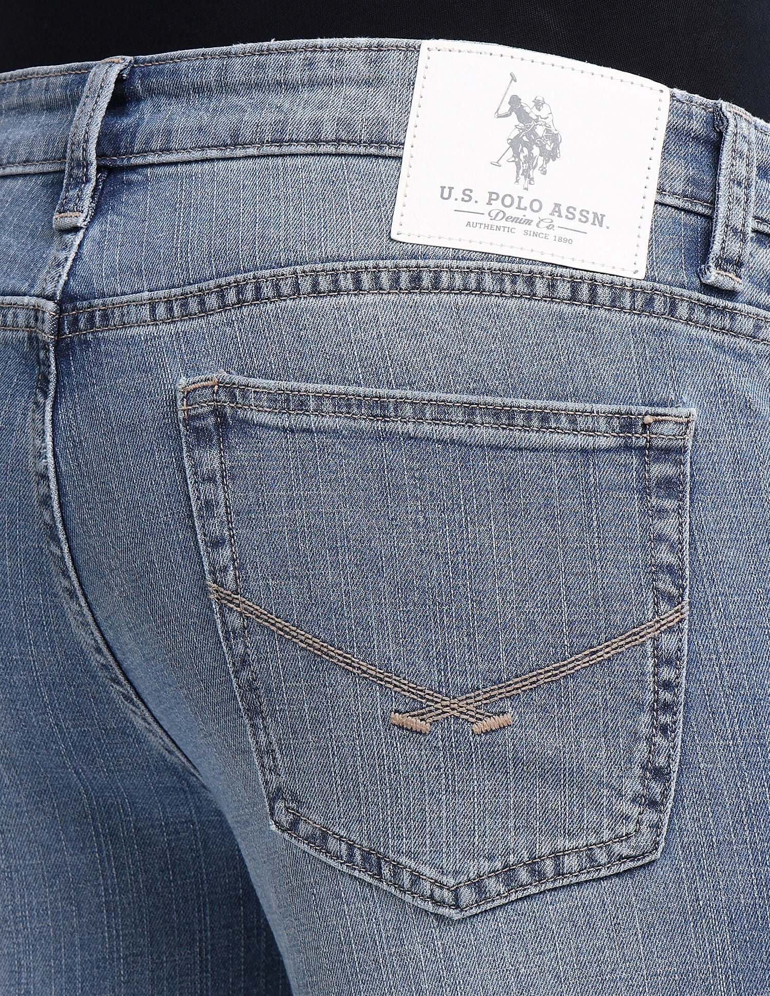 Brandon Slim Tapered Blue Jeans - Image 7