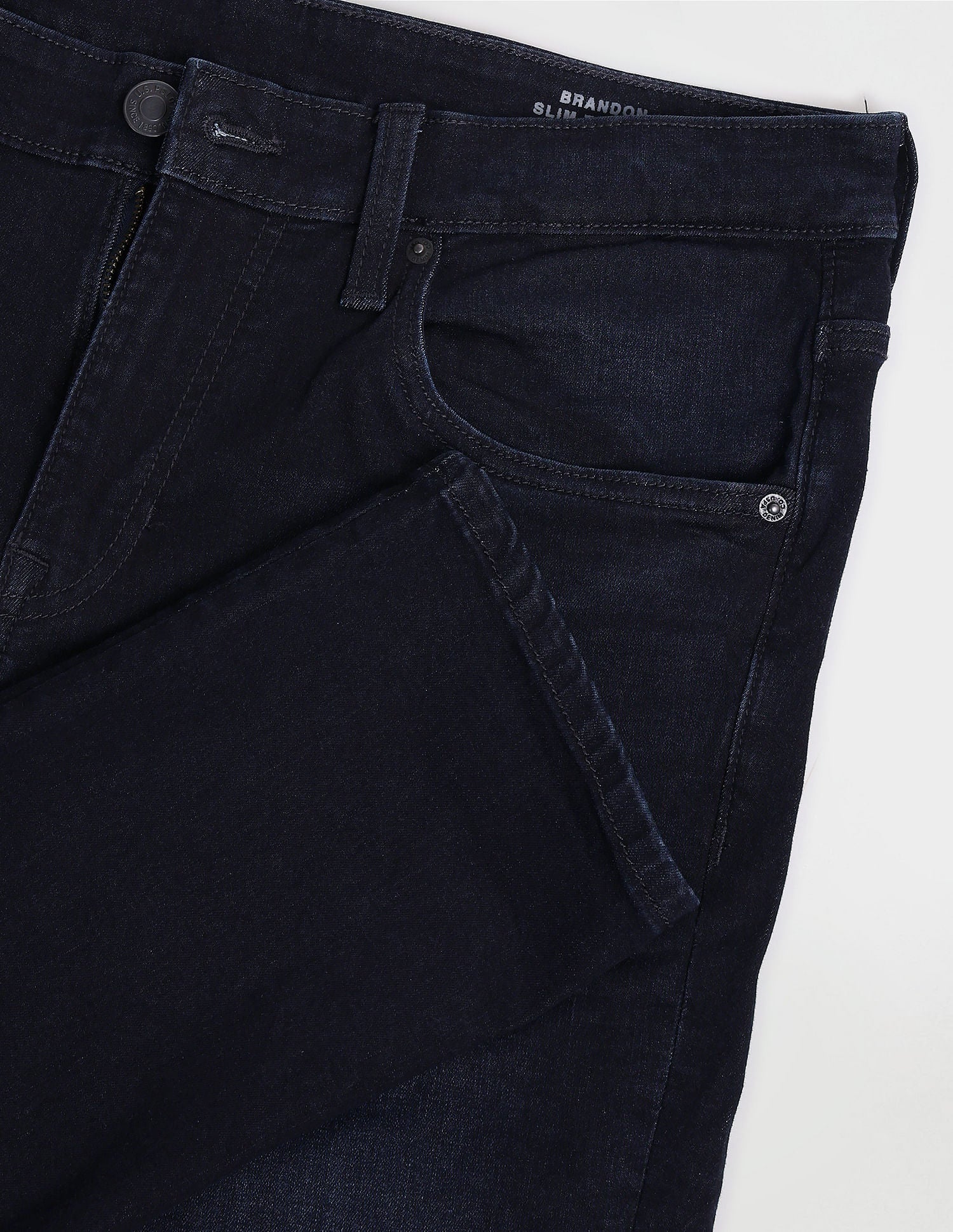 Brandon Slim Tapered Blue Jeans - Image 2