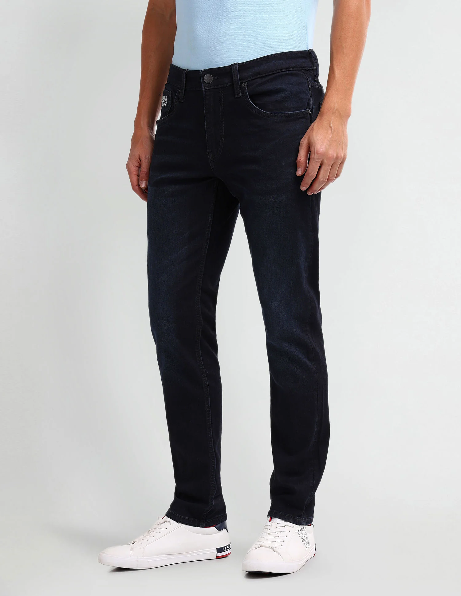 Brandon Slim Tapered Blue Jeans - Image 4